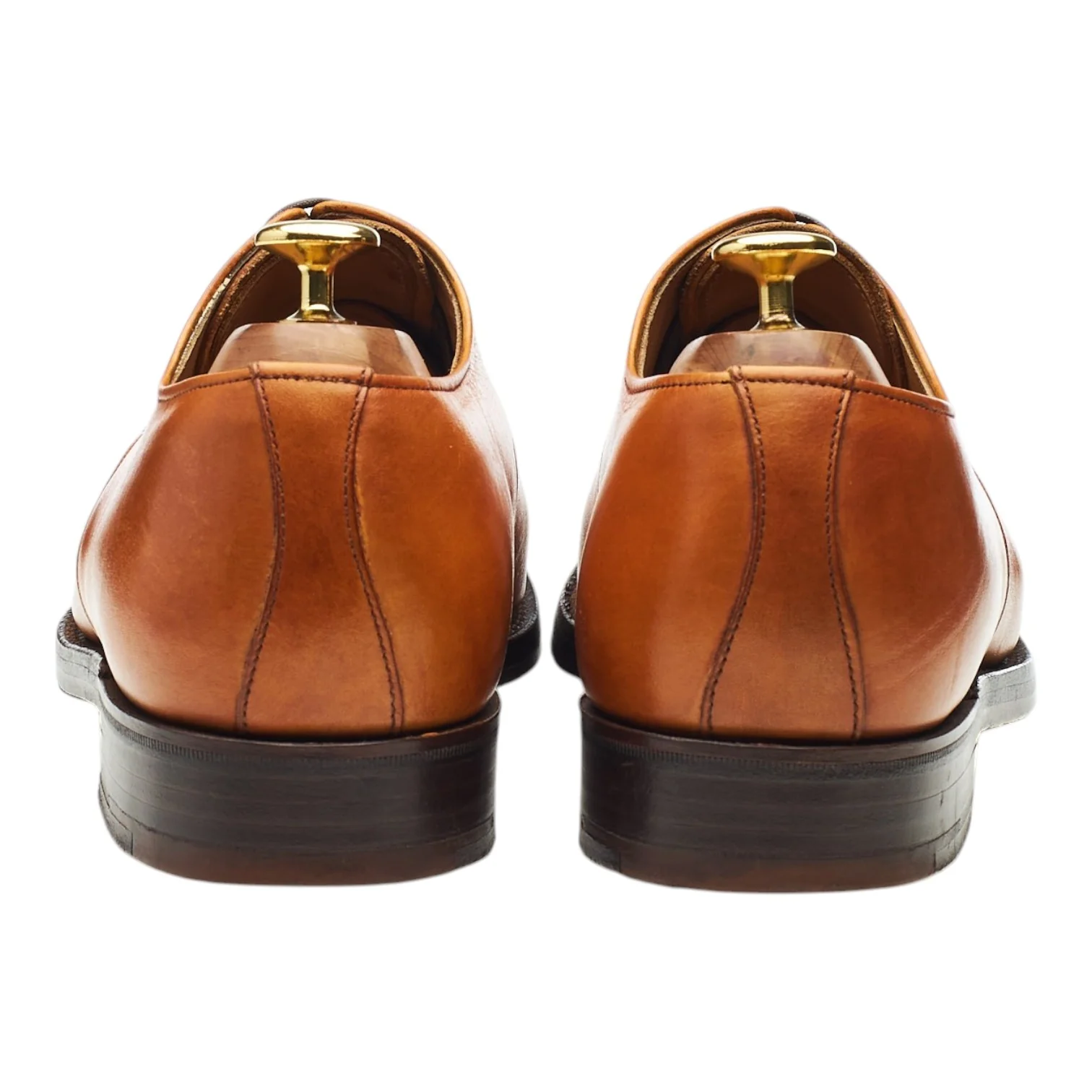 'Harewood' Tan Brown Leather Derby UK 8.5 FX - Image 4