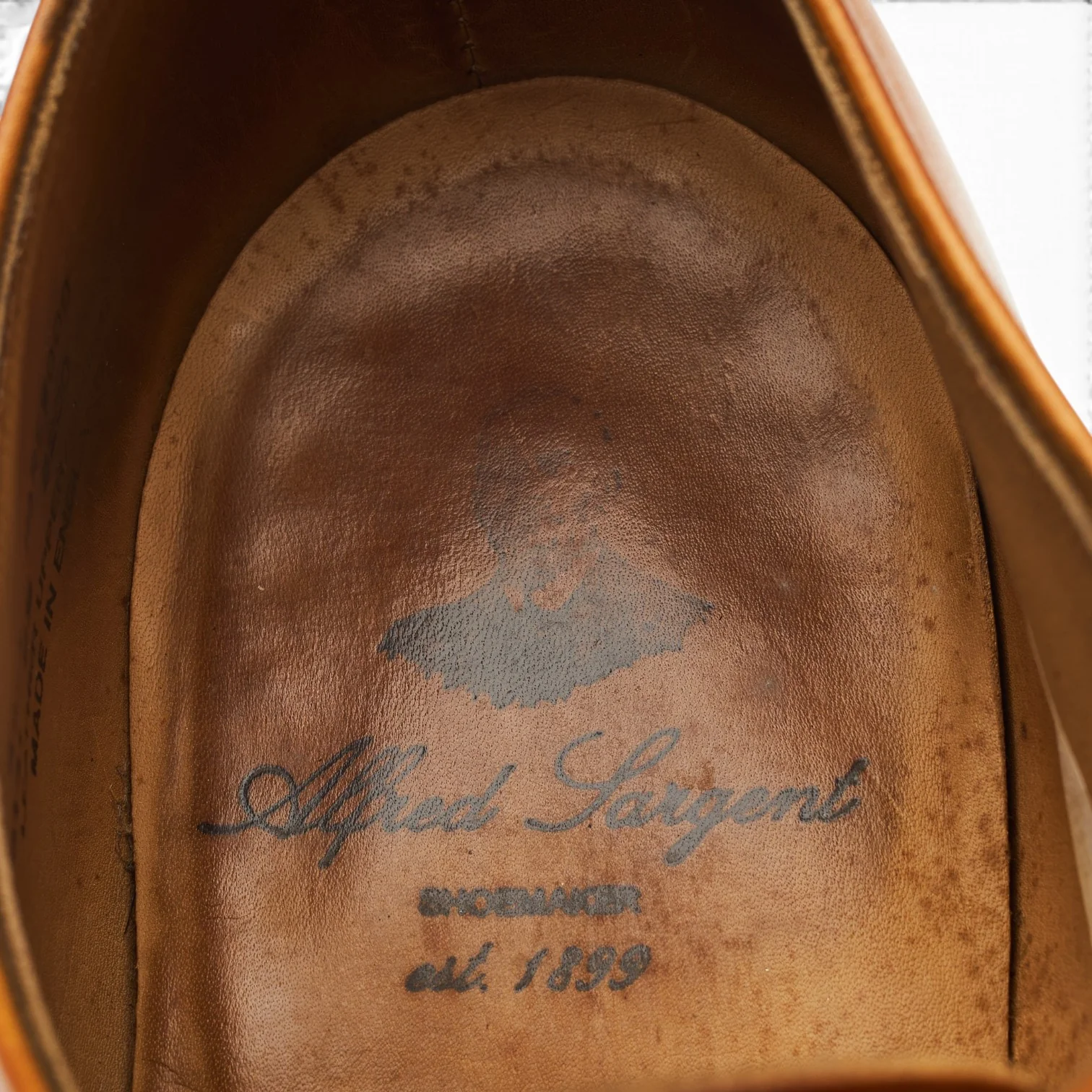 'Harewood' Tan Brown Leather Derby UK 8.5 FX - Image 6