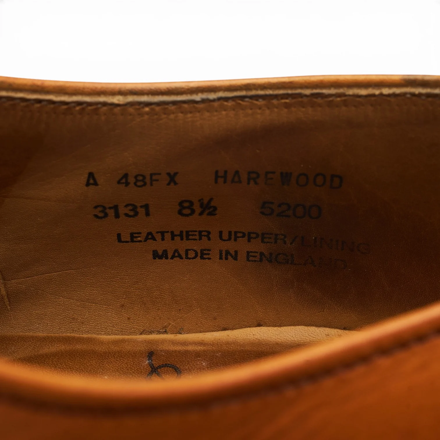 'Harewood' Tan Brown Leather Derby UK 8.5 FX - Image 7