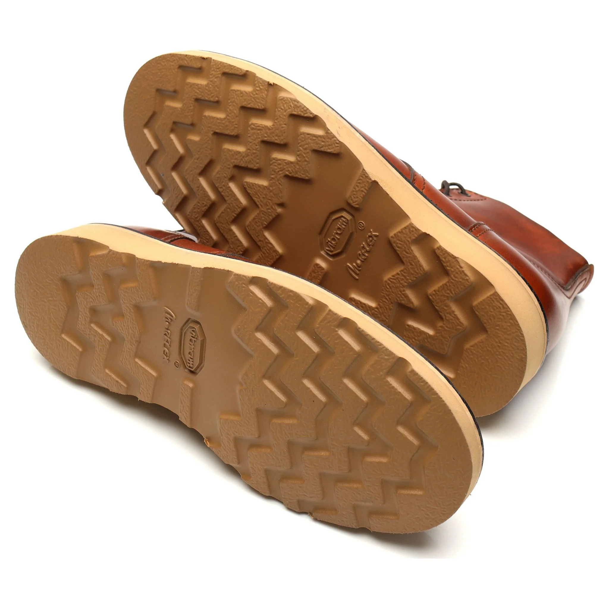 'Harrison' Tan Brown Leather Boots UK 6.5 - Image 5