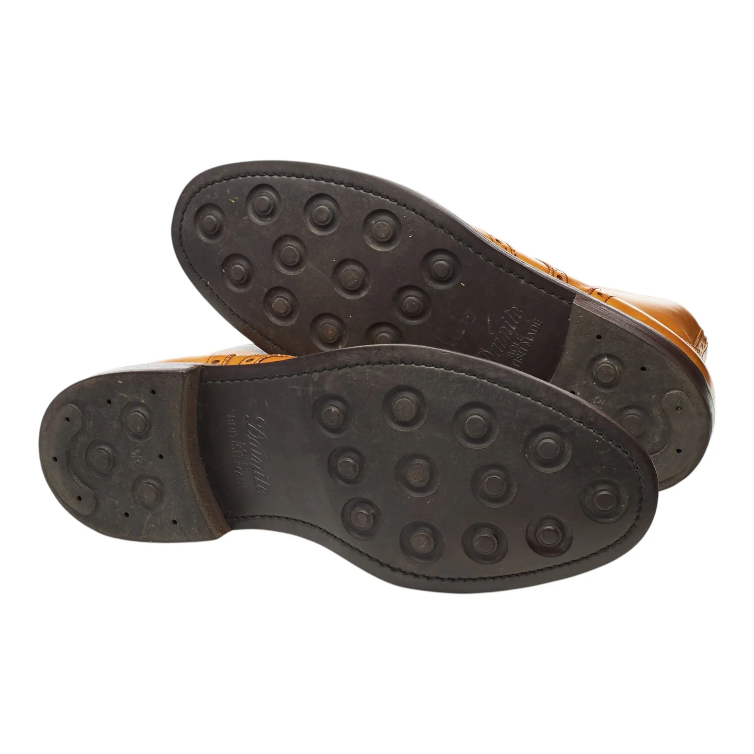 'Harrison' Tan Brown Leather Brogue Boots UK 9.5 F - Image 5