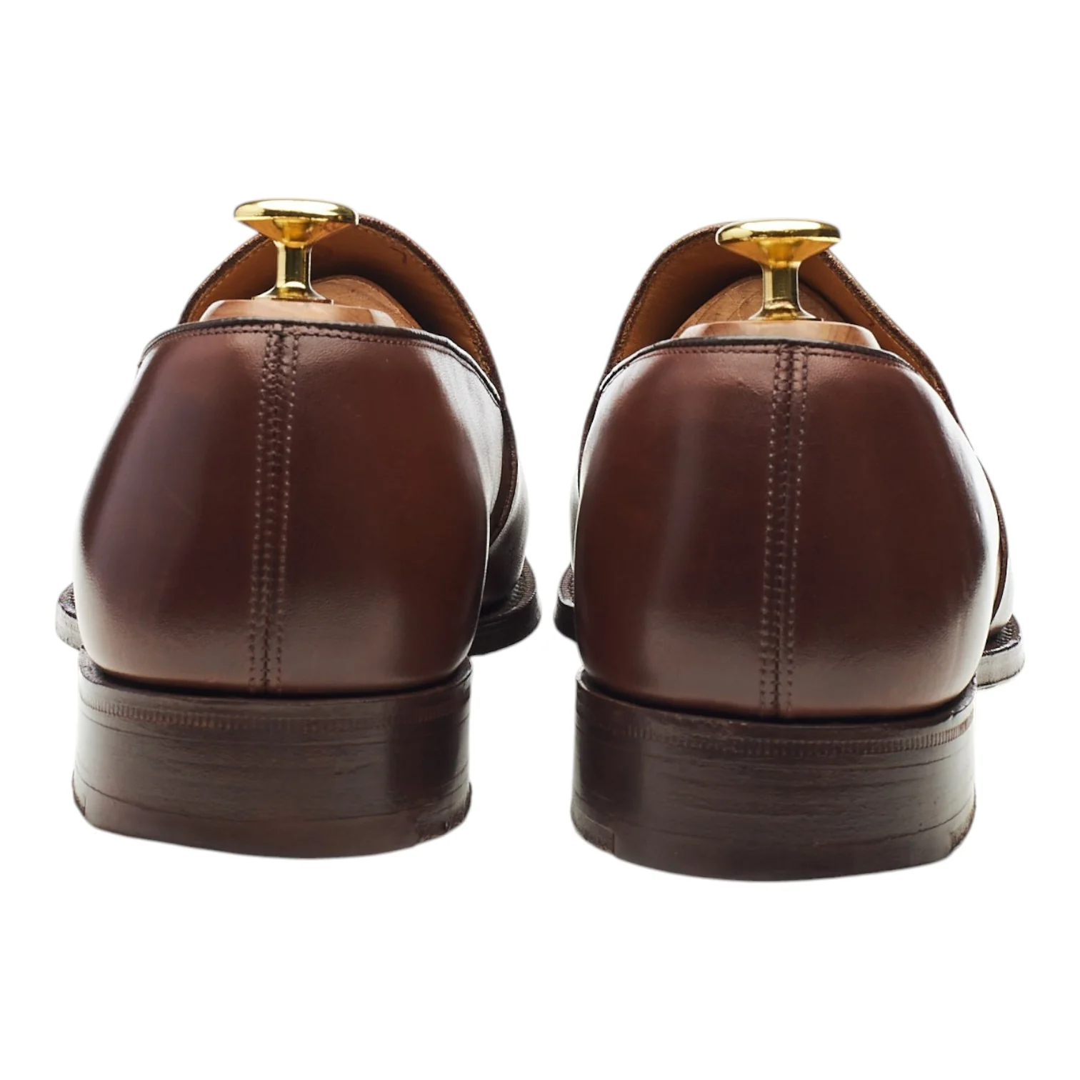 'Harrow' Dark Brown Leather Tassel Loafers UK 8 G - Image 4