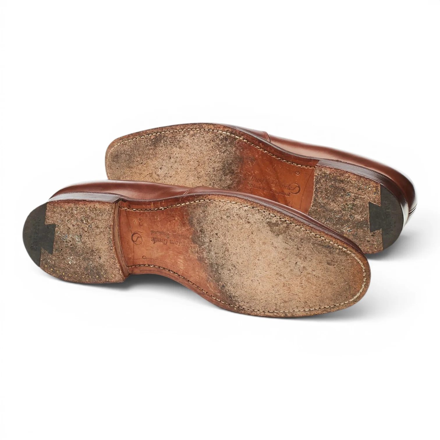 'Harrow' Dark Brown Leather Tassel Loafers UK 8 G - Image 5