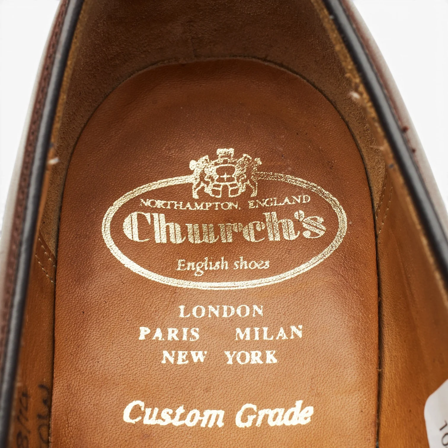 'Harrow' Dark Brown Leather Tassel Loafers UK 8 G - Image 7