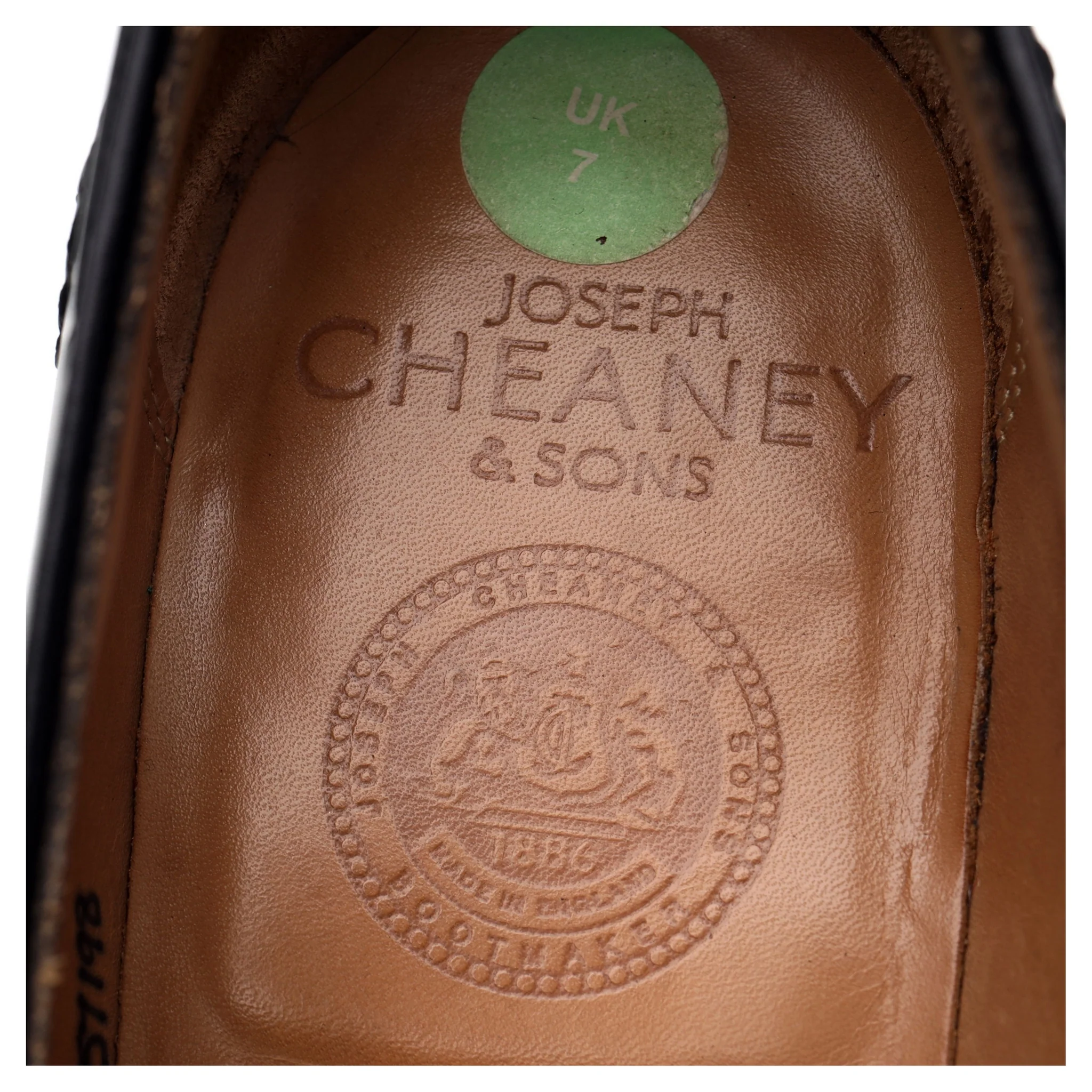 'Harry' Black Leather Tassel Loafers UK 7 F - Image 6