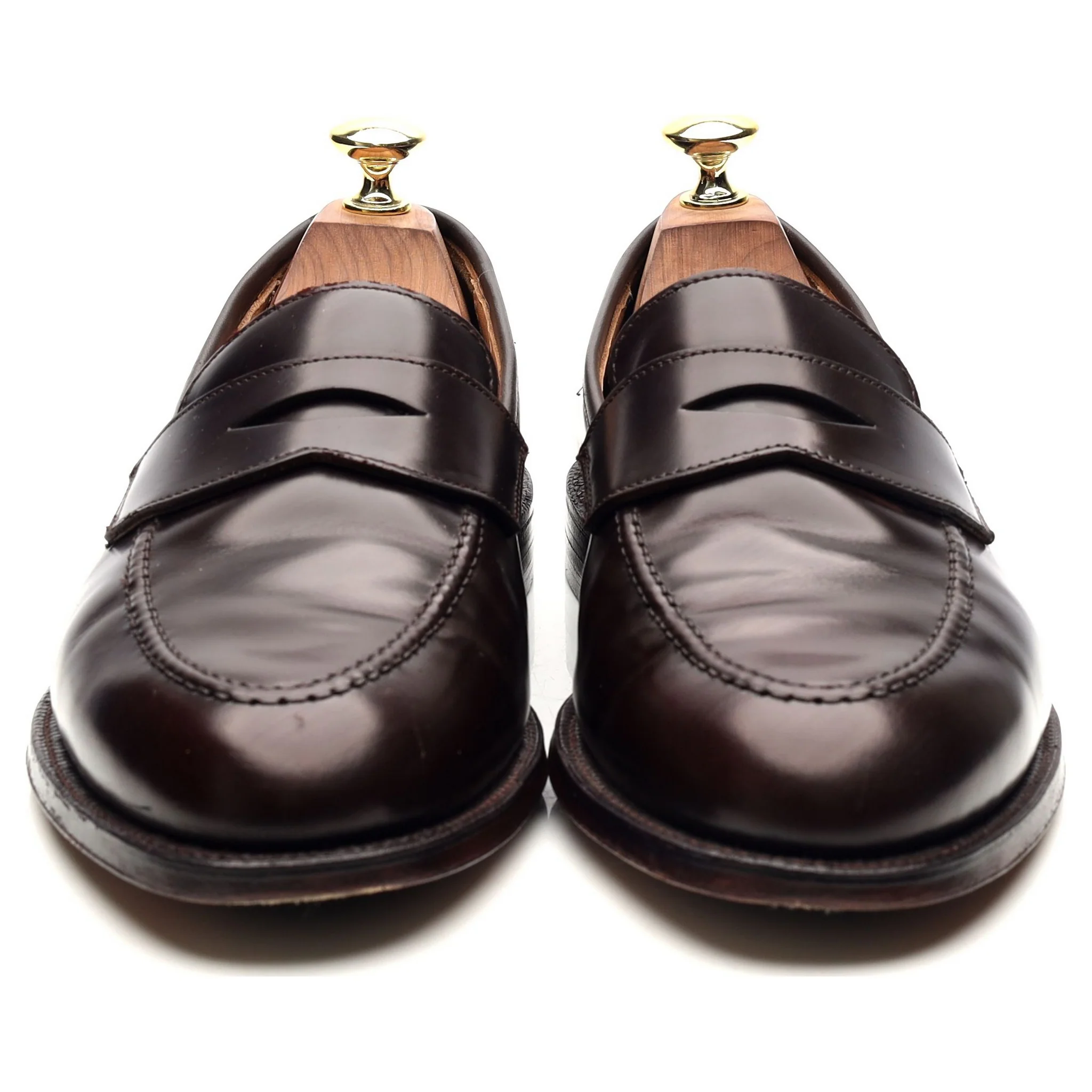 'Henley 3' Burgundy Leather Loafers UK 7.5 E - Image 8