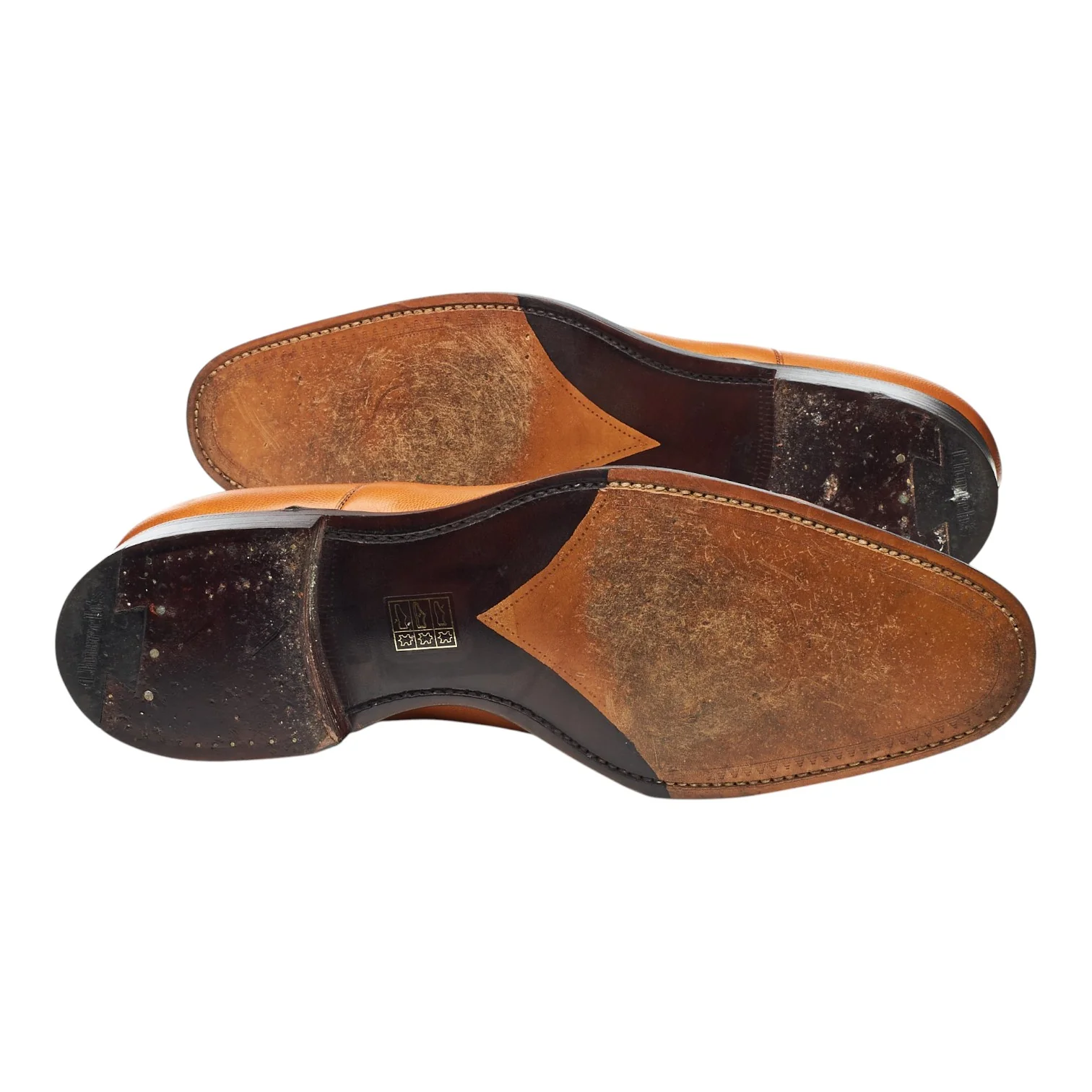 Royal Collection 'Henry' Tan Brown Leather Oxford UK 9.5 F - Image 5