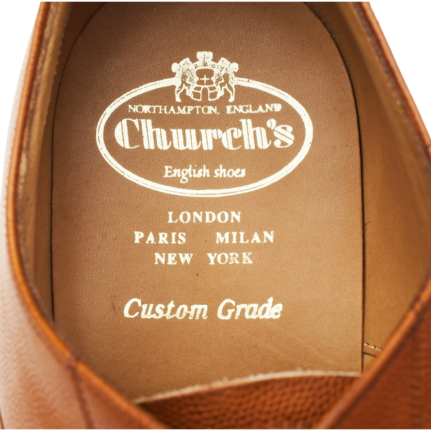 Royal Collection 'Henry' Tan Brown Leather Oxford UK 9.5 F - Image 6