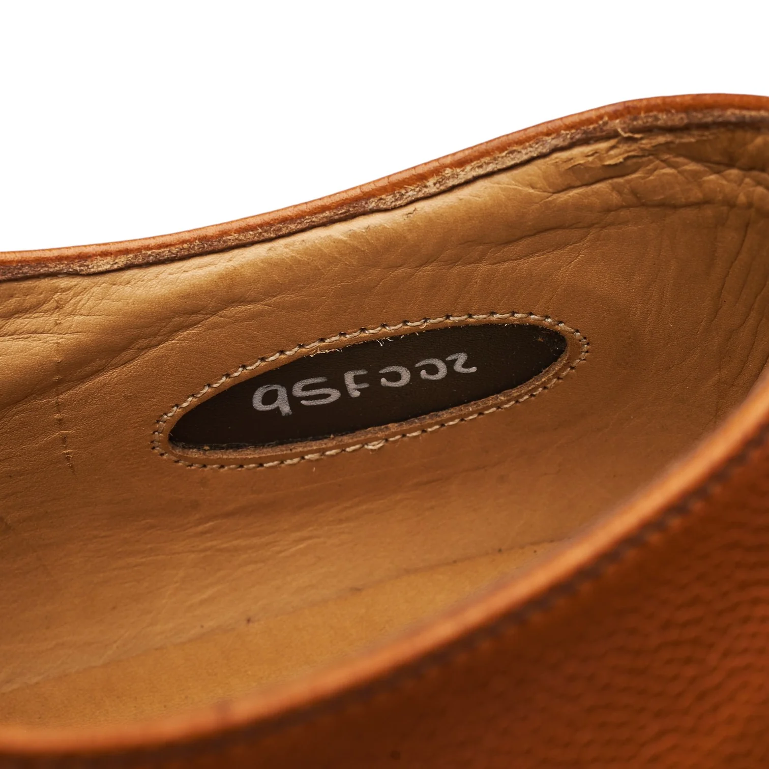 Royal Collection 'Henry' Tan Brown Leather Oxford UK 9.5 F - Image 7