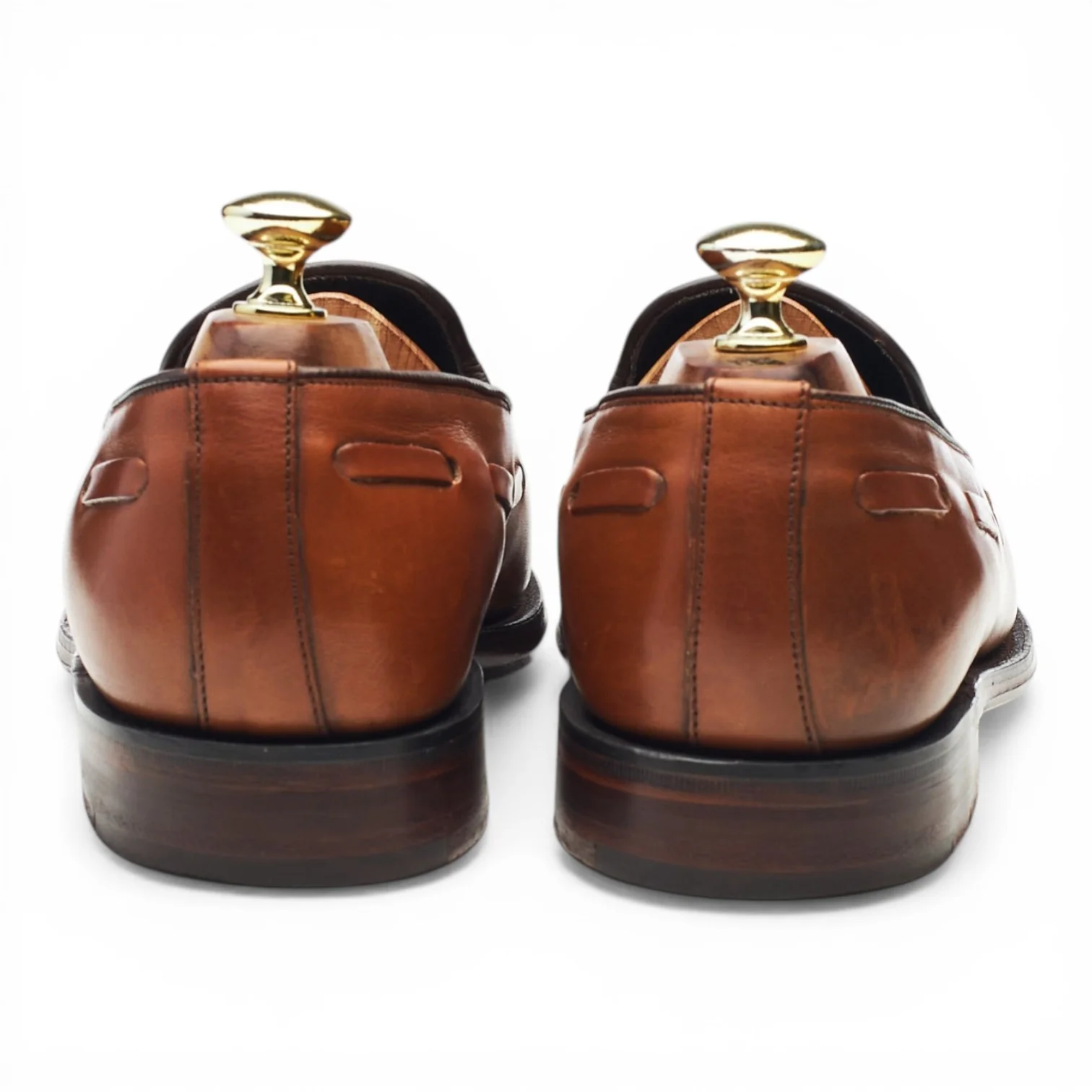 Herring 'Ascot 2' Tan Brown Leather Tassel Loafers UK 7 F - Image 4