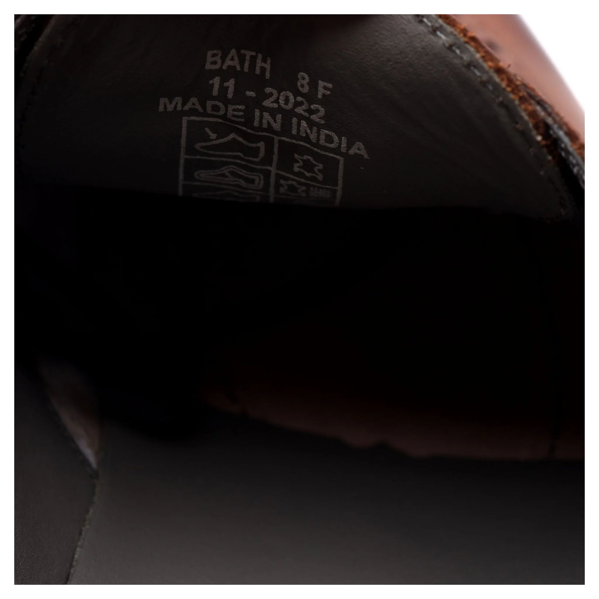 'Bath' Tan Brown Leather Derby Brogues UK 8 F - Image 13