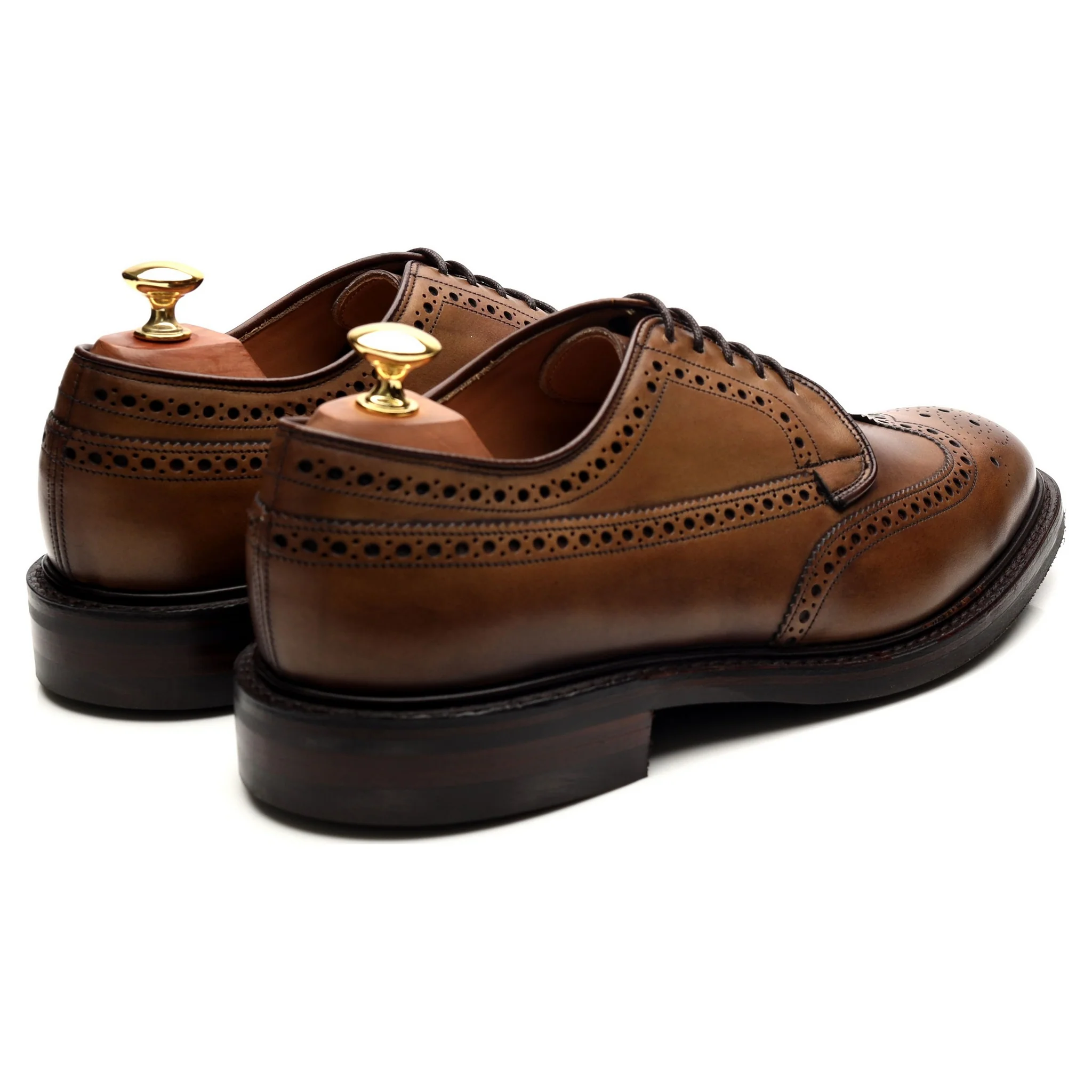 Herring 'Canning' Brown Leather Derby Brogues UK 9.5 F - Image 5