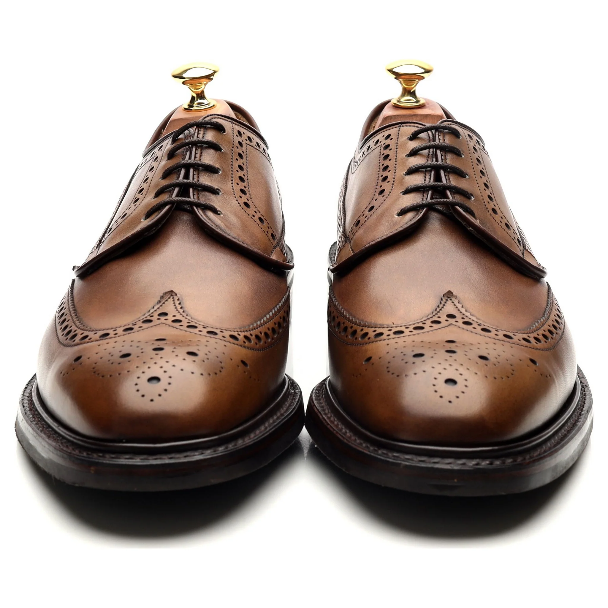 Herring 'Canning' Brown Leather Derby Brogues UK 9.5 F - Image 8