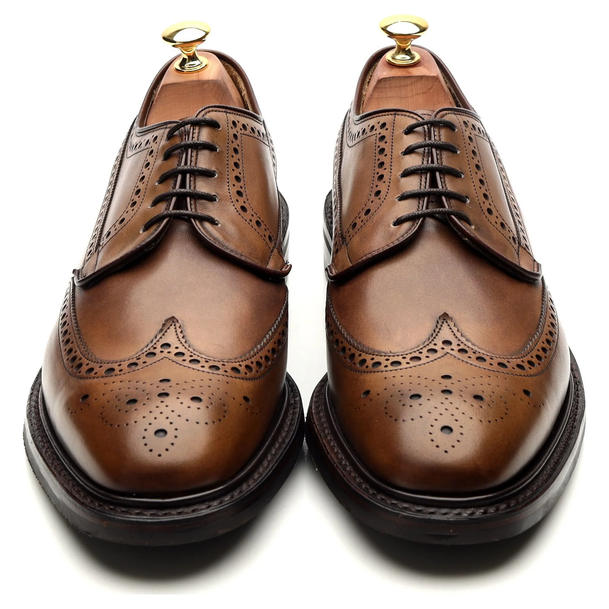 Herring 'Canning' Brown Leather Derby Brogues UK 9.5 F - Image 9