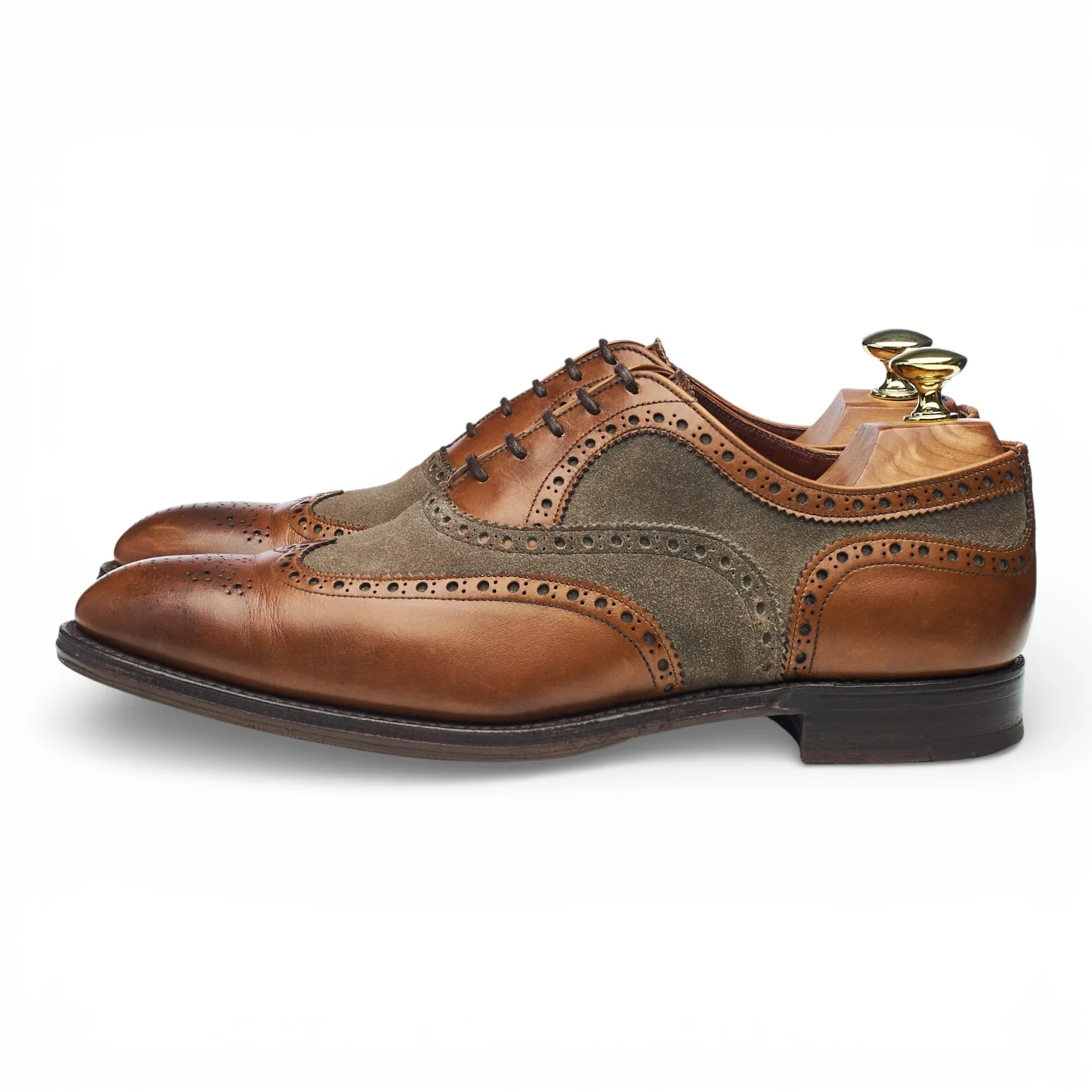 Herring 'Fencote' Brown Leather Oxford Brogues UK 7 F - Image 3