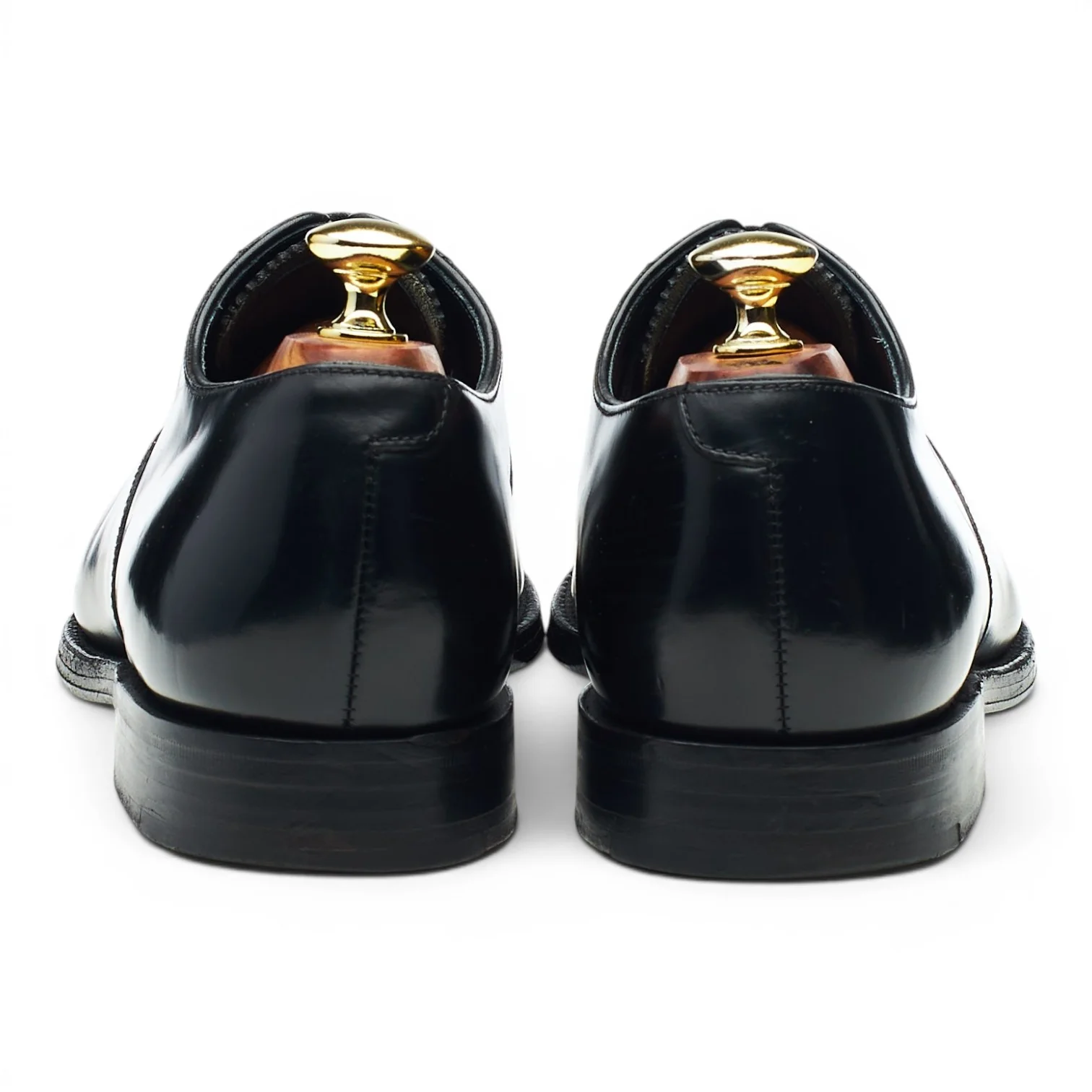 Herring 'Knightsbridge' Black Leather Oxford UK 7.5 F - Image 4