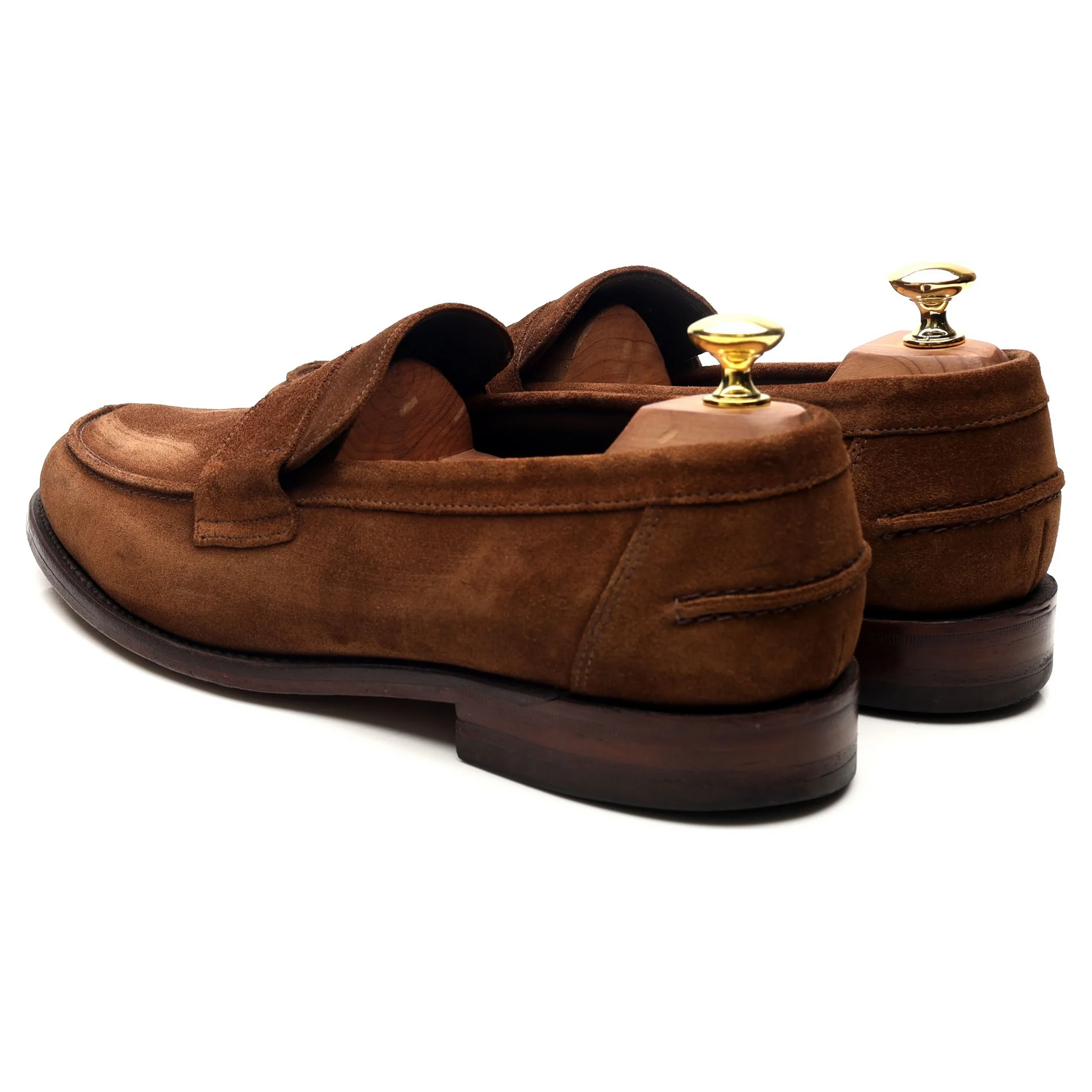 'Broadway' Snuff Brown Suede Loafers UK 9 F - Image 3