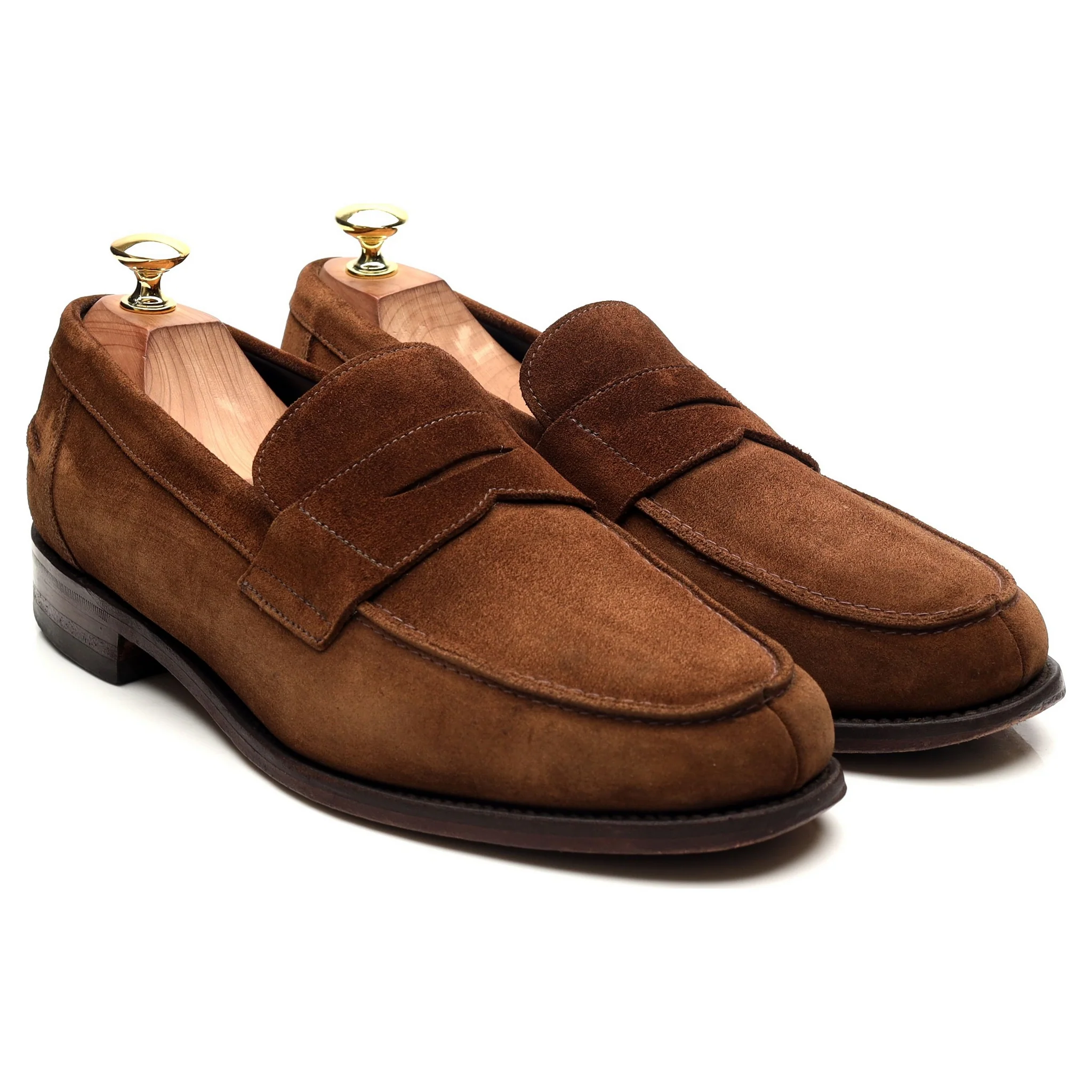 'Broadway' Snuff Brown Suede Loafers UK 9 F - Image 7
