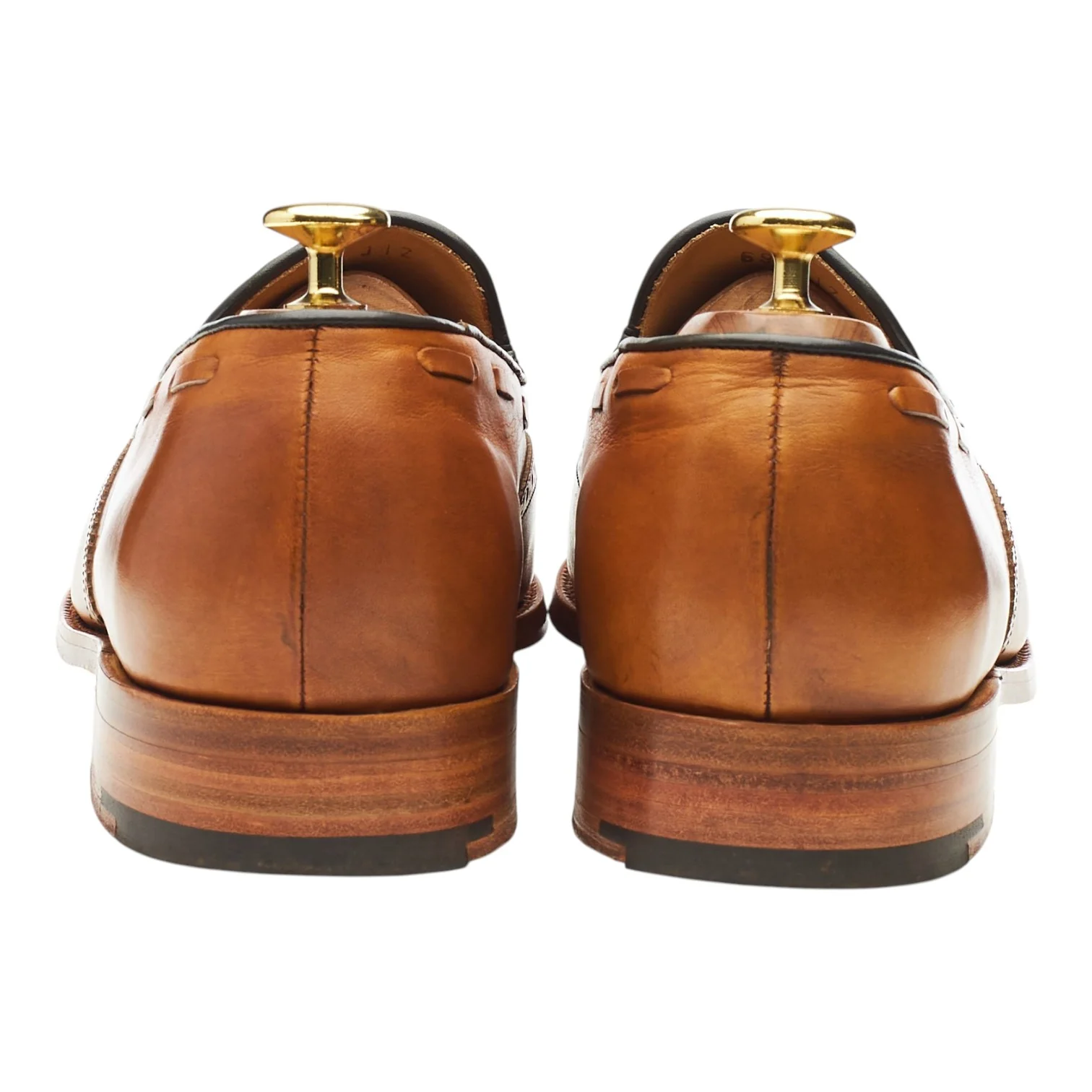 Herring 'Merton' Tan Brown Leather Tassel Loafers UK 8.5 F - Image 4