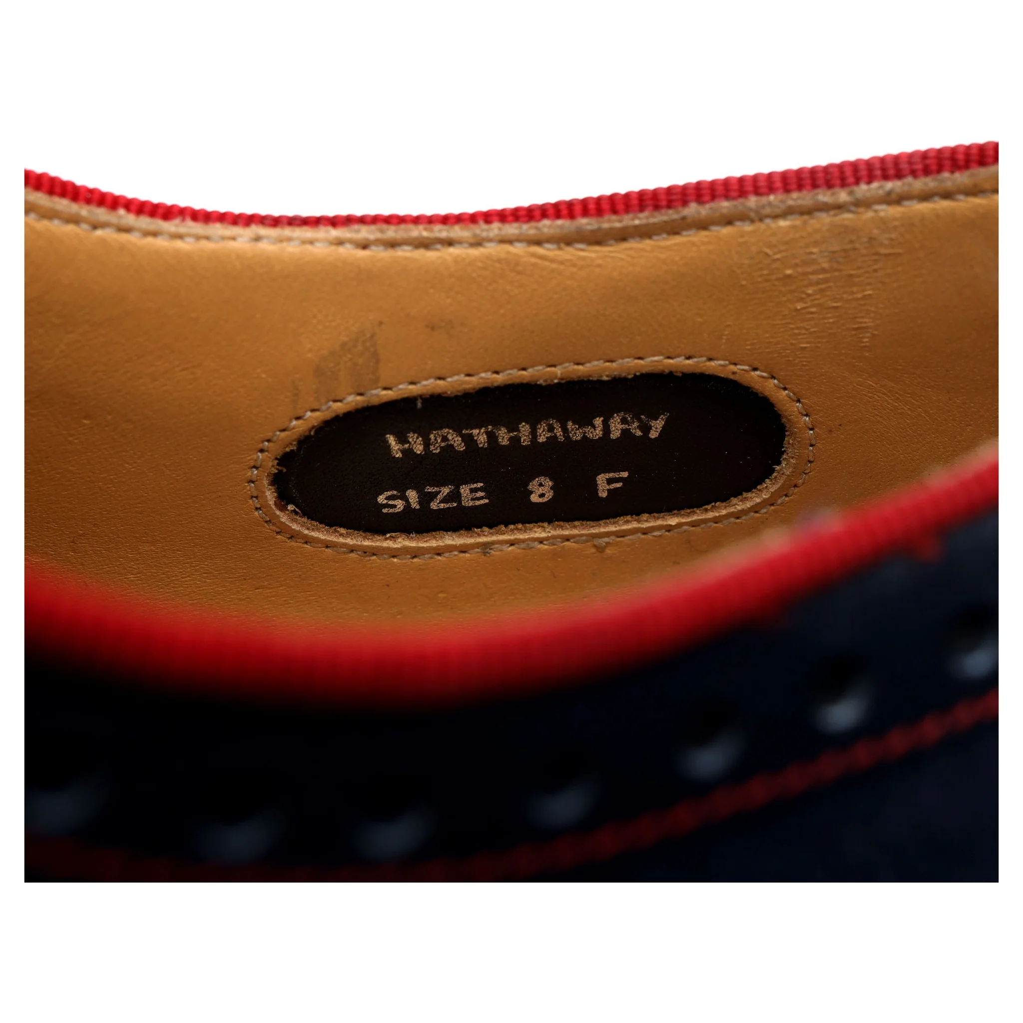 'Hathaway' Navy Blue Leather Brogues UK 8 F - Image 13