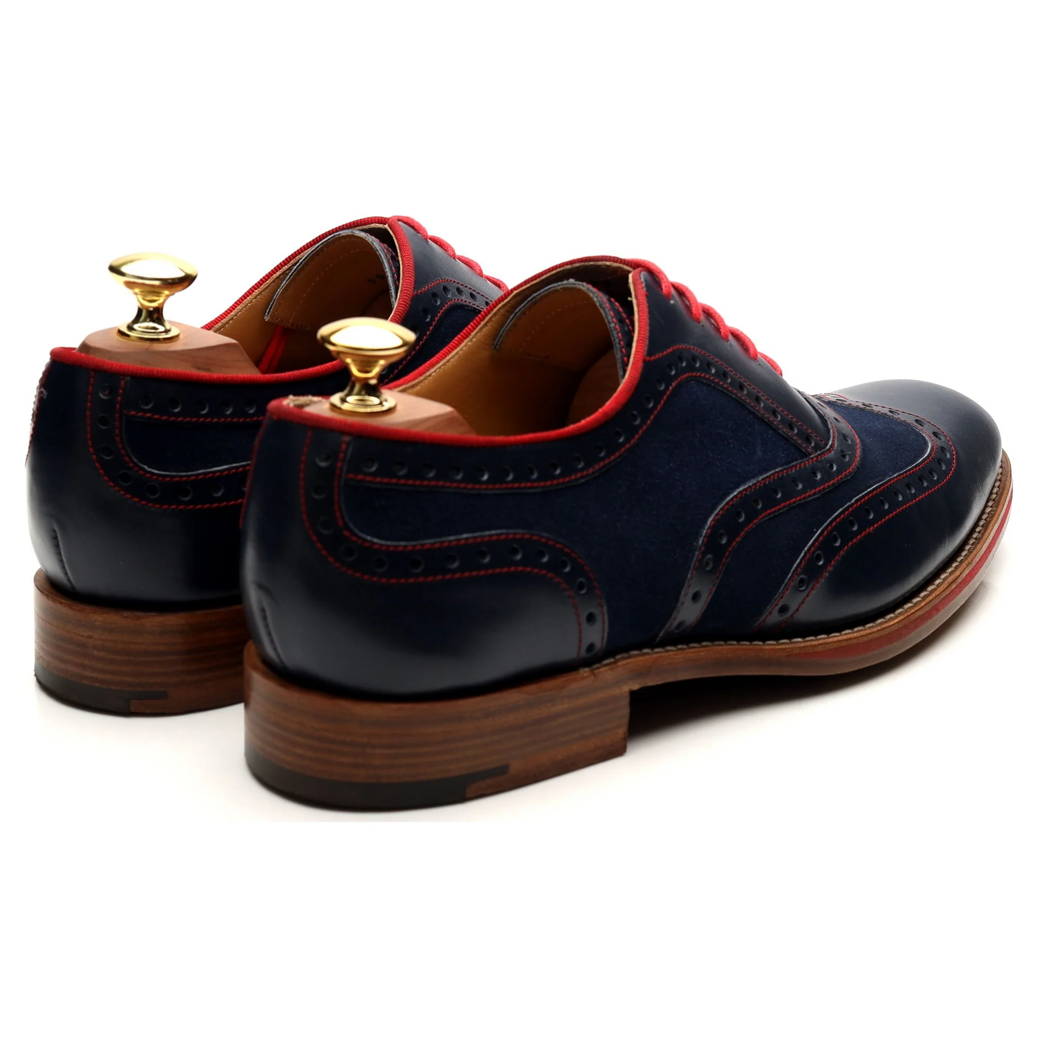 'Hathaway' Navy Blue Leather Brogues UK 8 F - Image 5