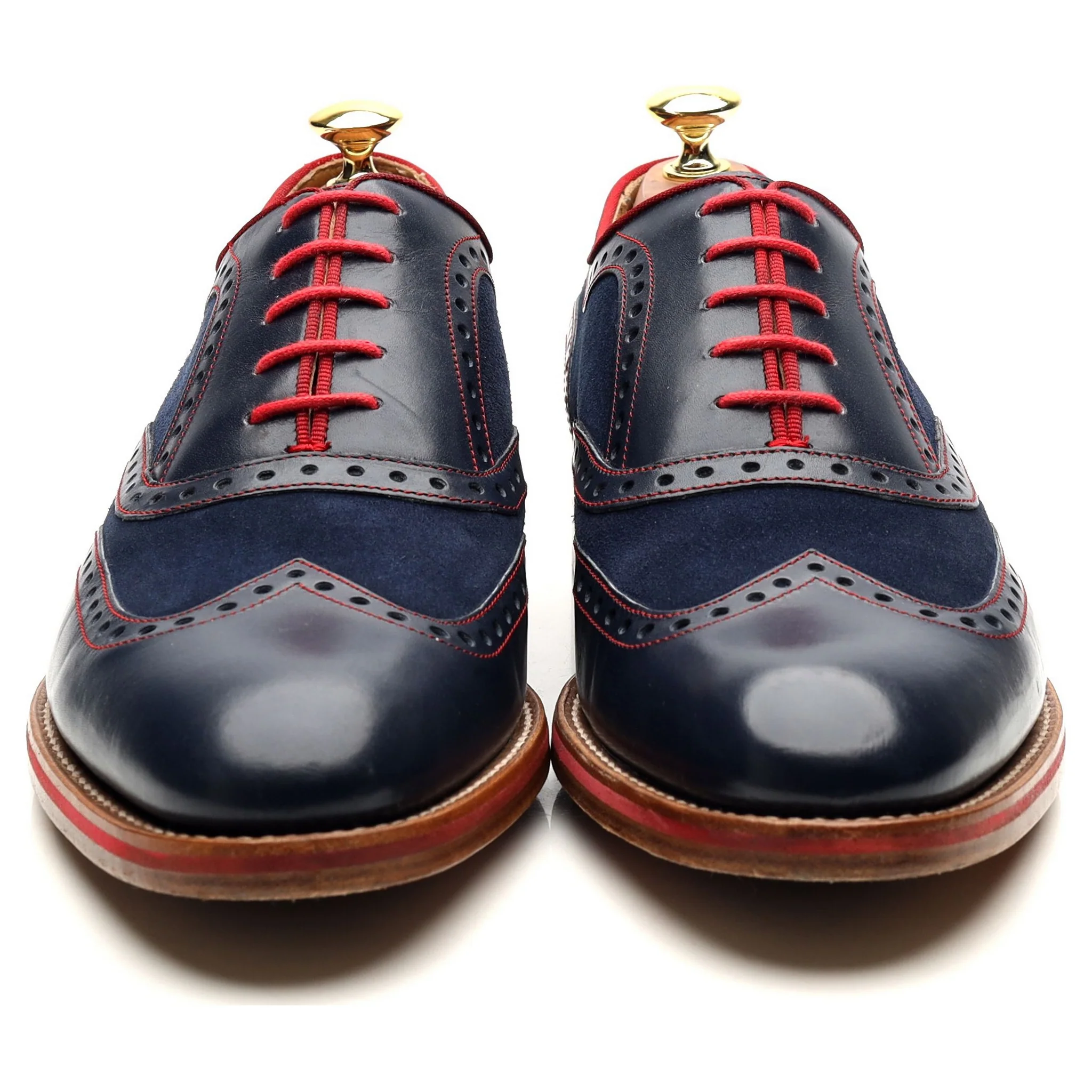 'Hathaway' Navy Blue Leather Brogues UK 8 F - Image 8