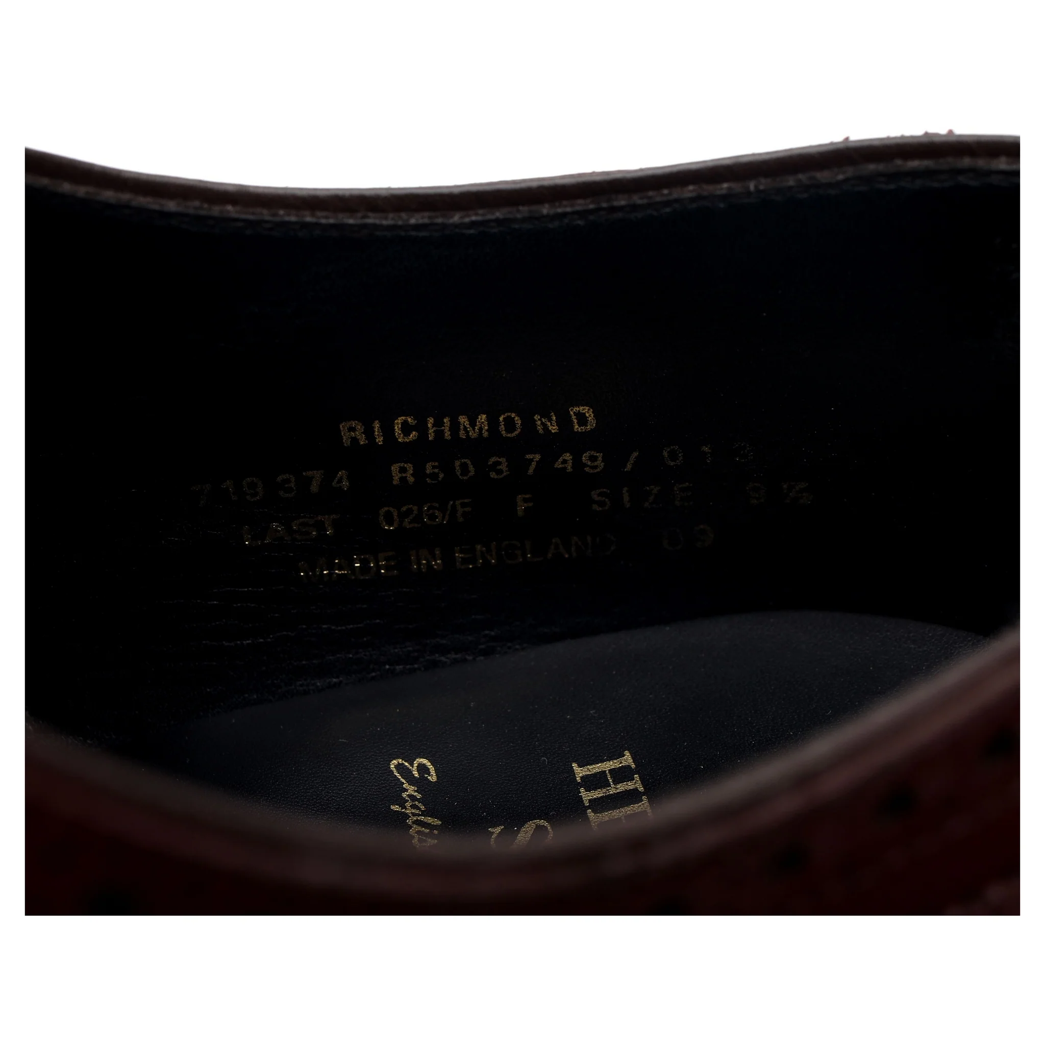 'Richmond' Burgundy Leather Brogues UK 9.5 F - Image 13
