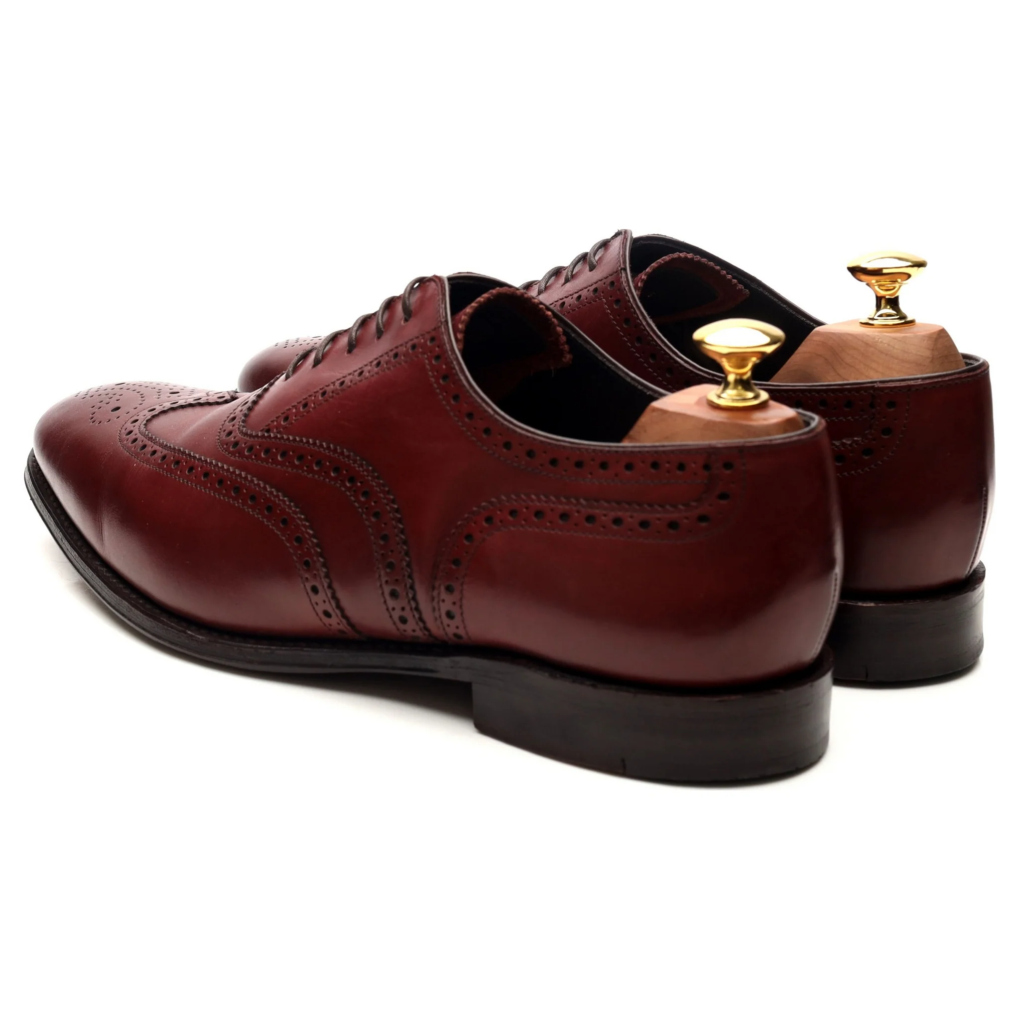 'Richmond' Burgundy Leather Brogues UK 9.5 F - Image 3