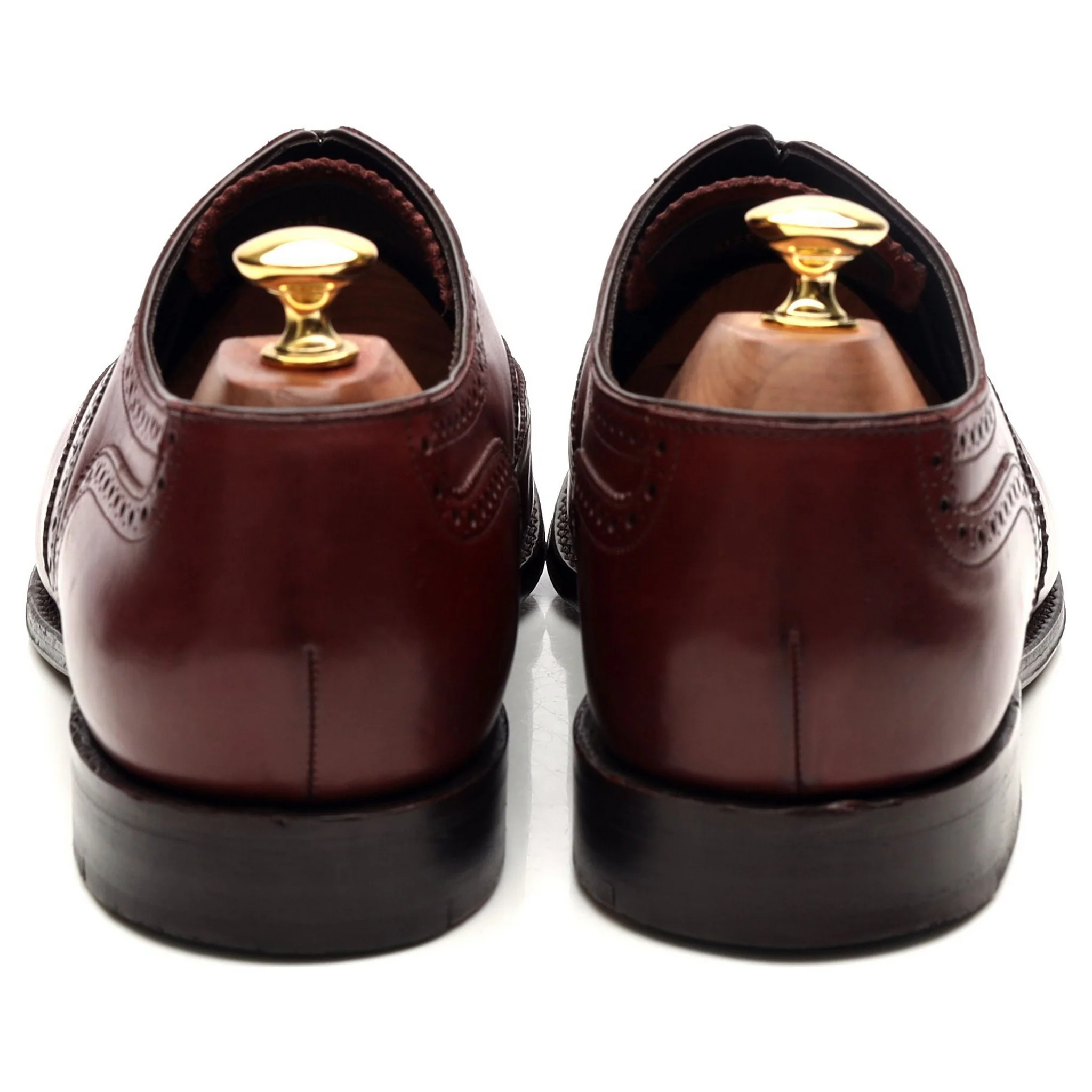 'Richmond' Burgundy Leather Brogues UK 9.5 F - Image 4