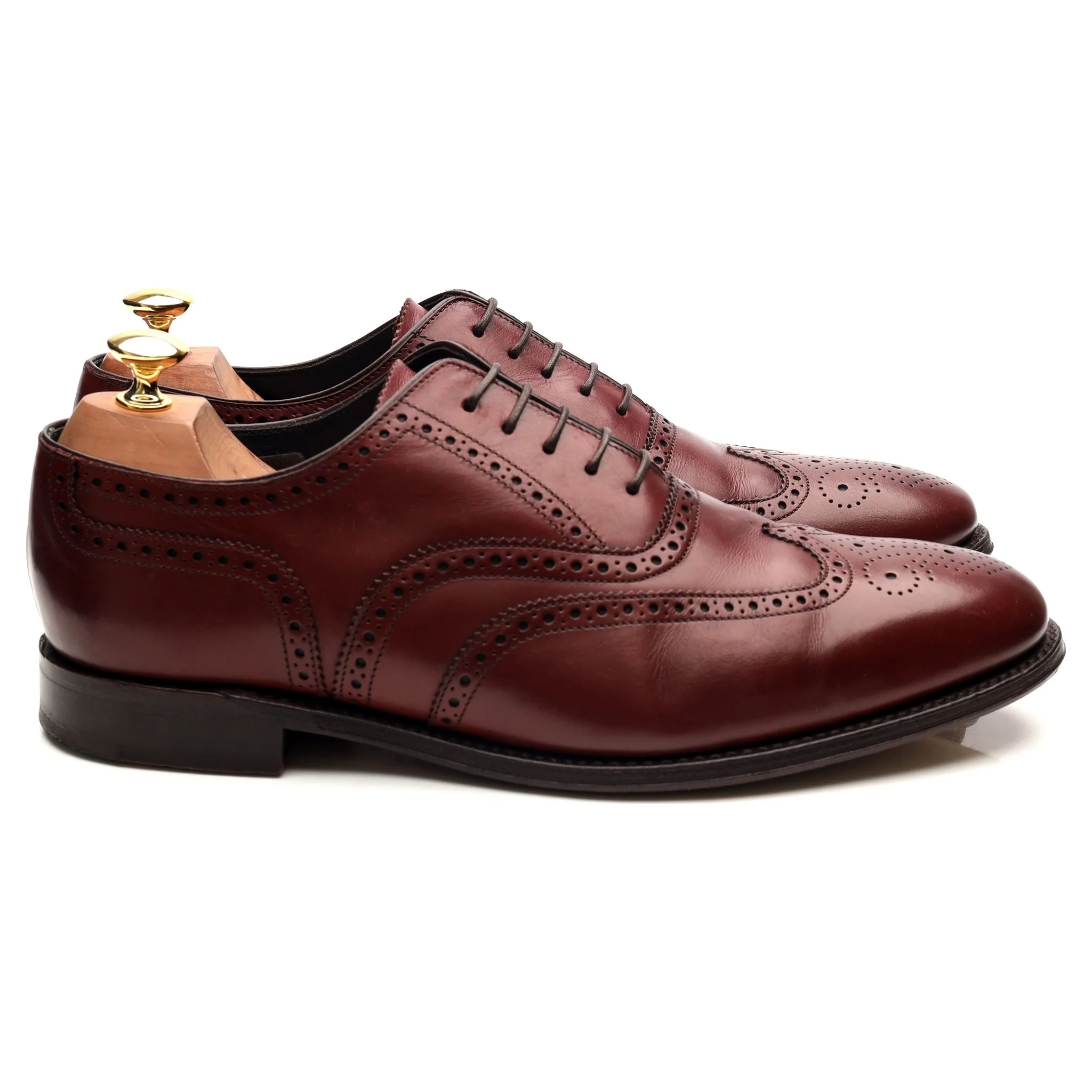 'Richmond' Burgundy Leather Brogues UK 9.5 F - Image 6