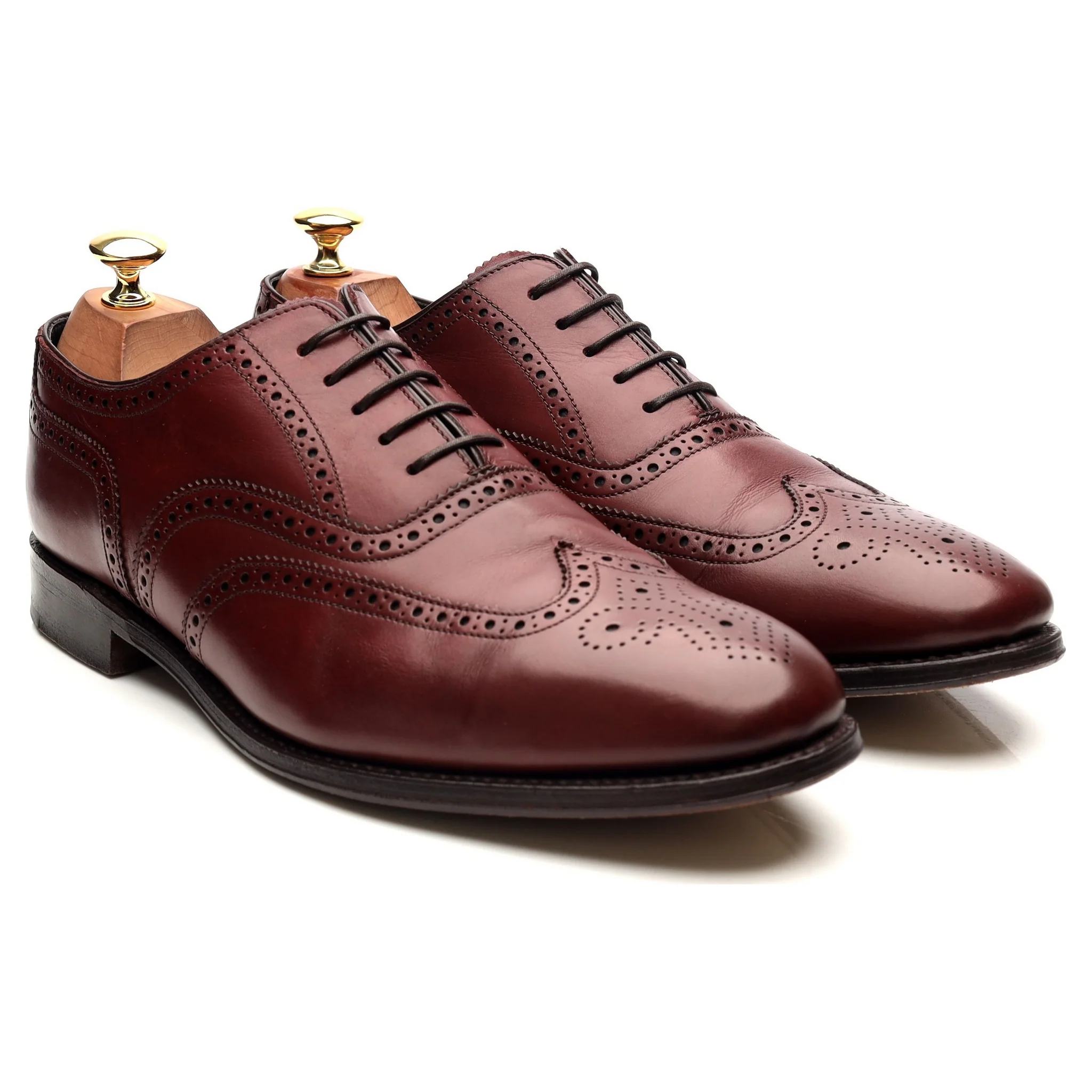 'Richmond' Burgundy Leather Brogues UK 9.5 F - Image 7
