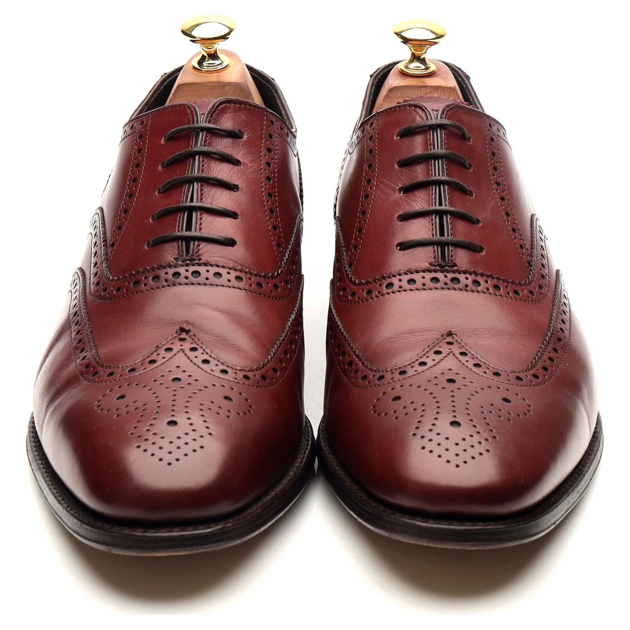 'Richmond' Burgundy Leather Brogues UK 9.5 F - Image 9
