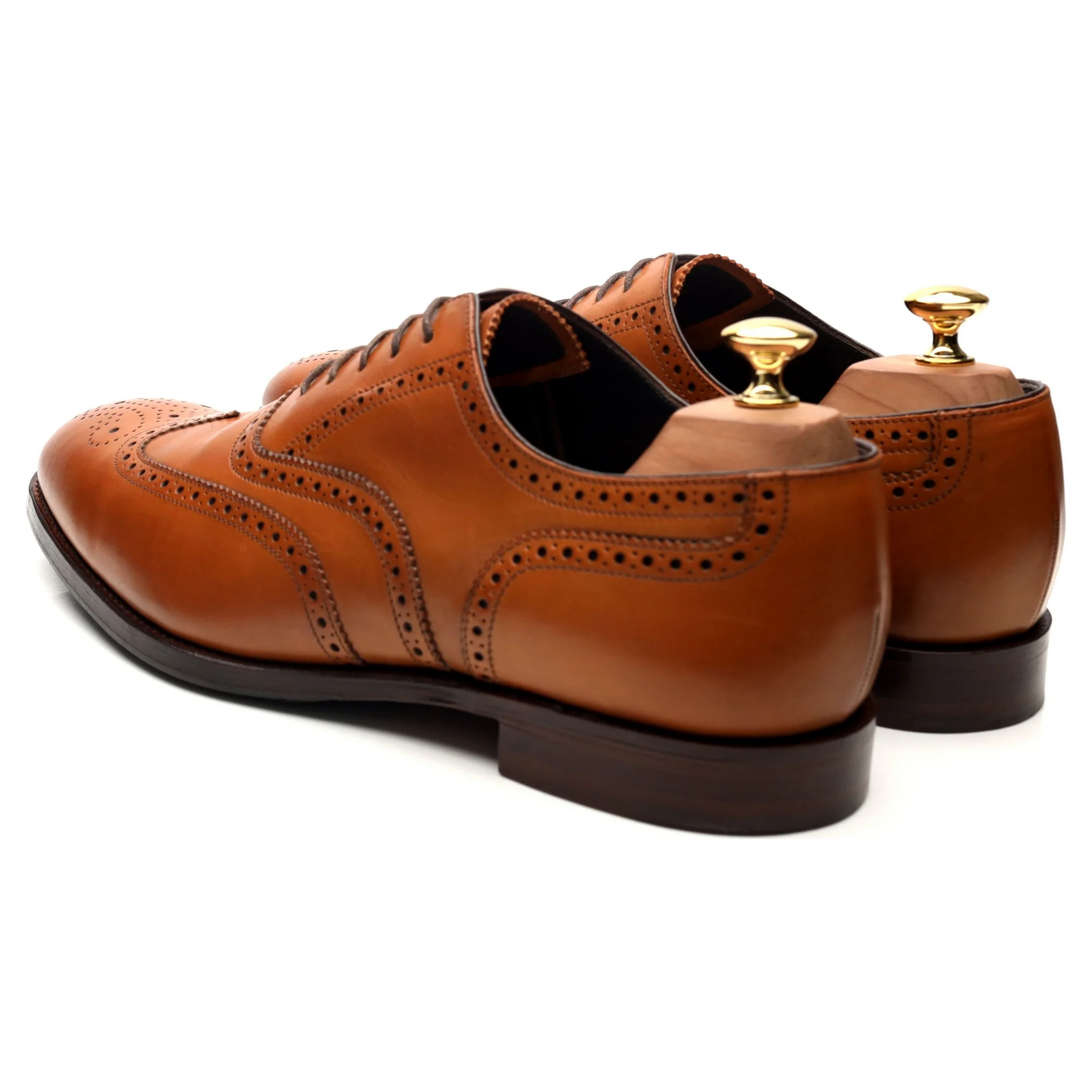'Richmond' Tan Brown Leather Brogues UK 10 G - Image 3