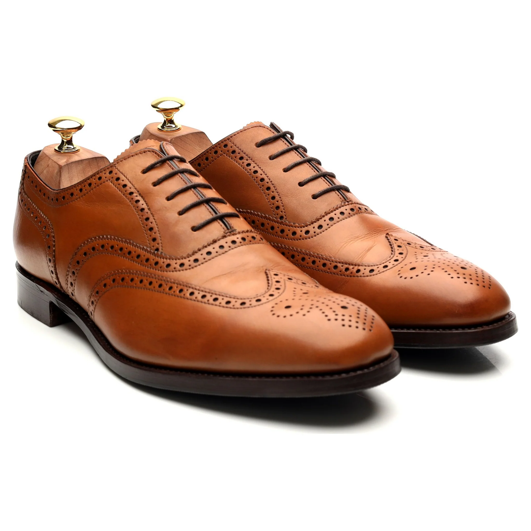 'Richmond' Tan Brown Leather Brogues UK 10 G - Image 7