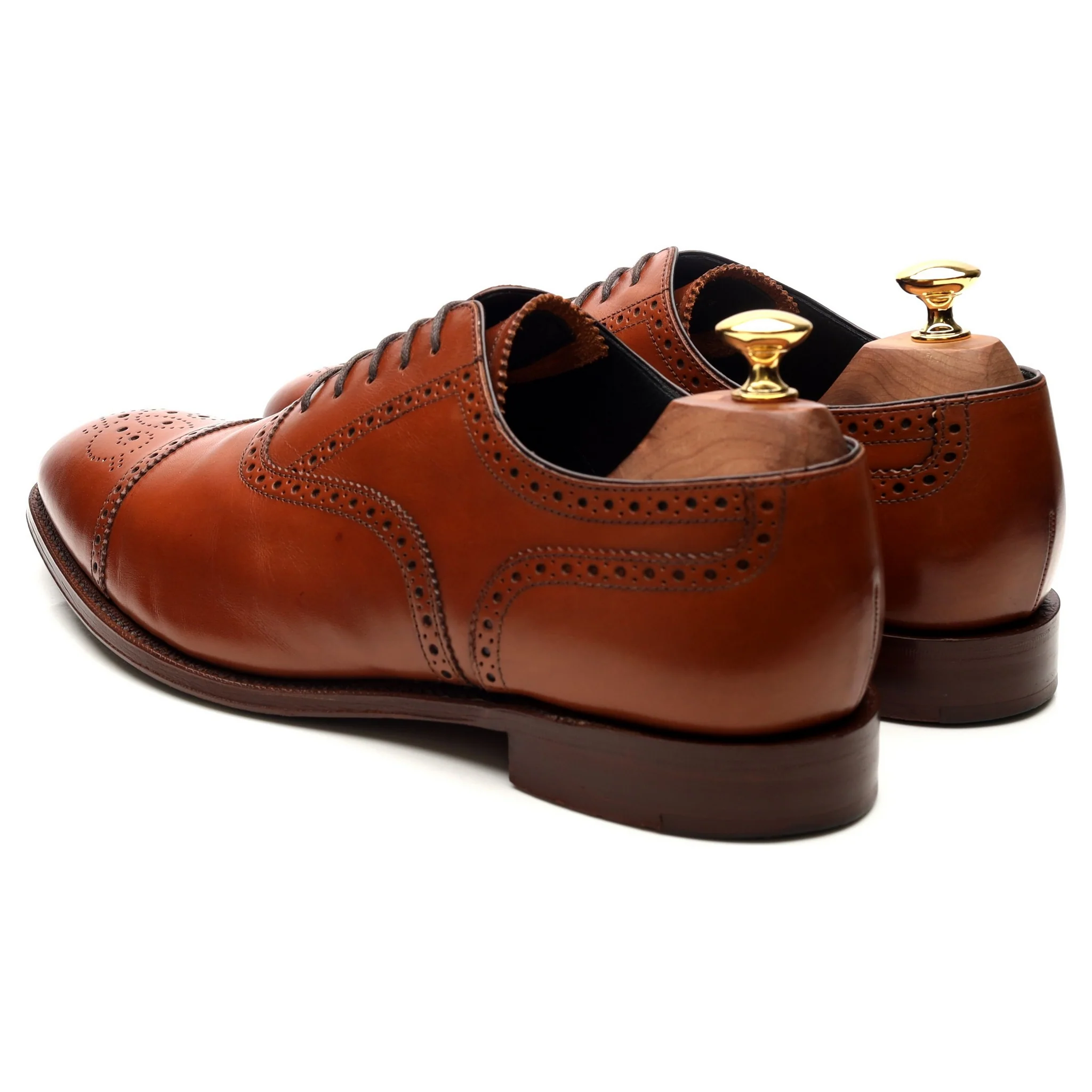 'Hampstead' Tan Brown Leather Oxford Brogues UK 9.5 G - Image 3