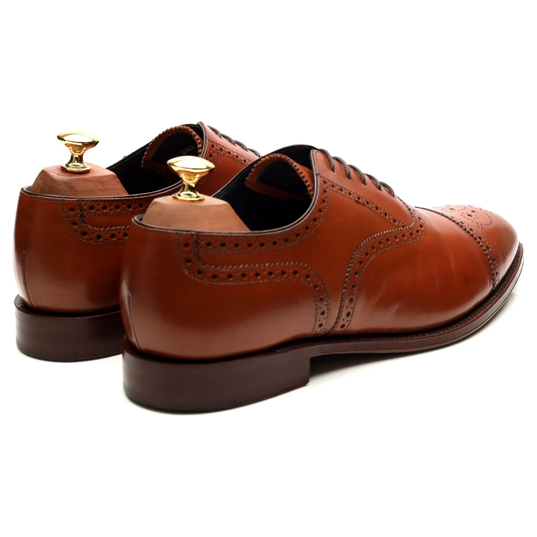 'Hampstead' Tan Brown Leather Oxford Brogues UK 9.5 G - Image 5