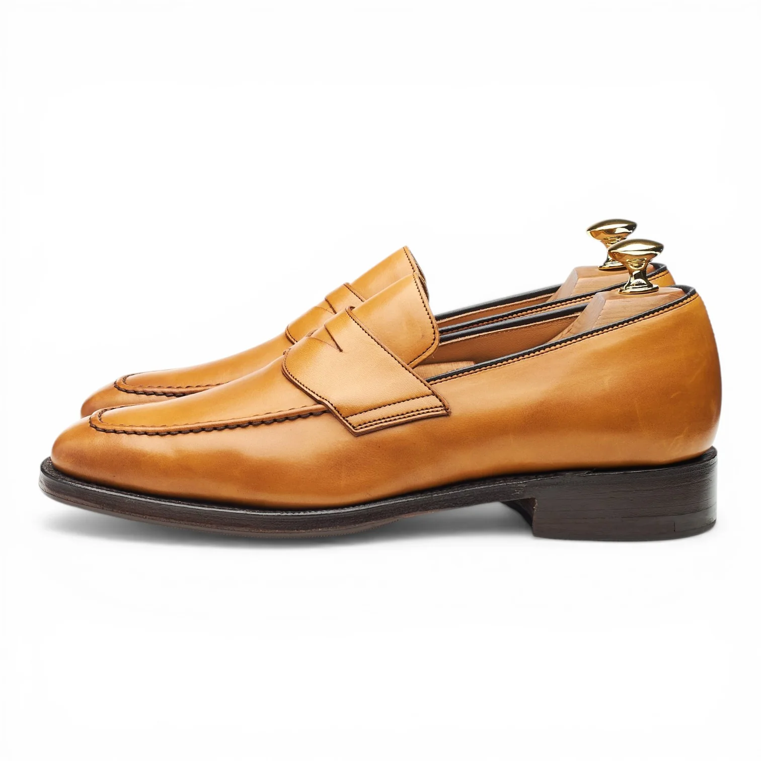 'Hertford 2' Tan Brown Leather Loafers UK 6 G - Image 3