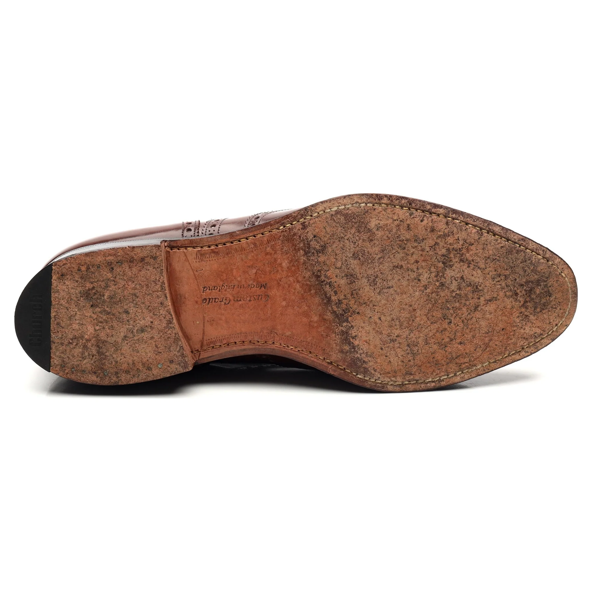 'Hickstead' Brown Leather Brogues UK 10 G - Image 11