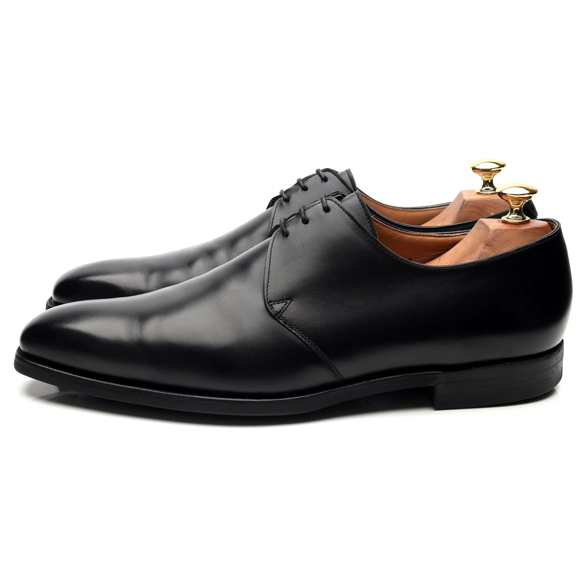 'Highbury' Black Leather Derby UK 9.5 E - Image 2
