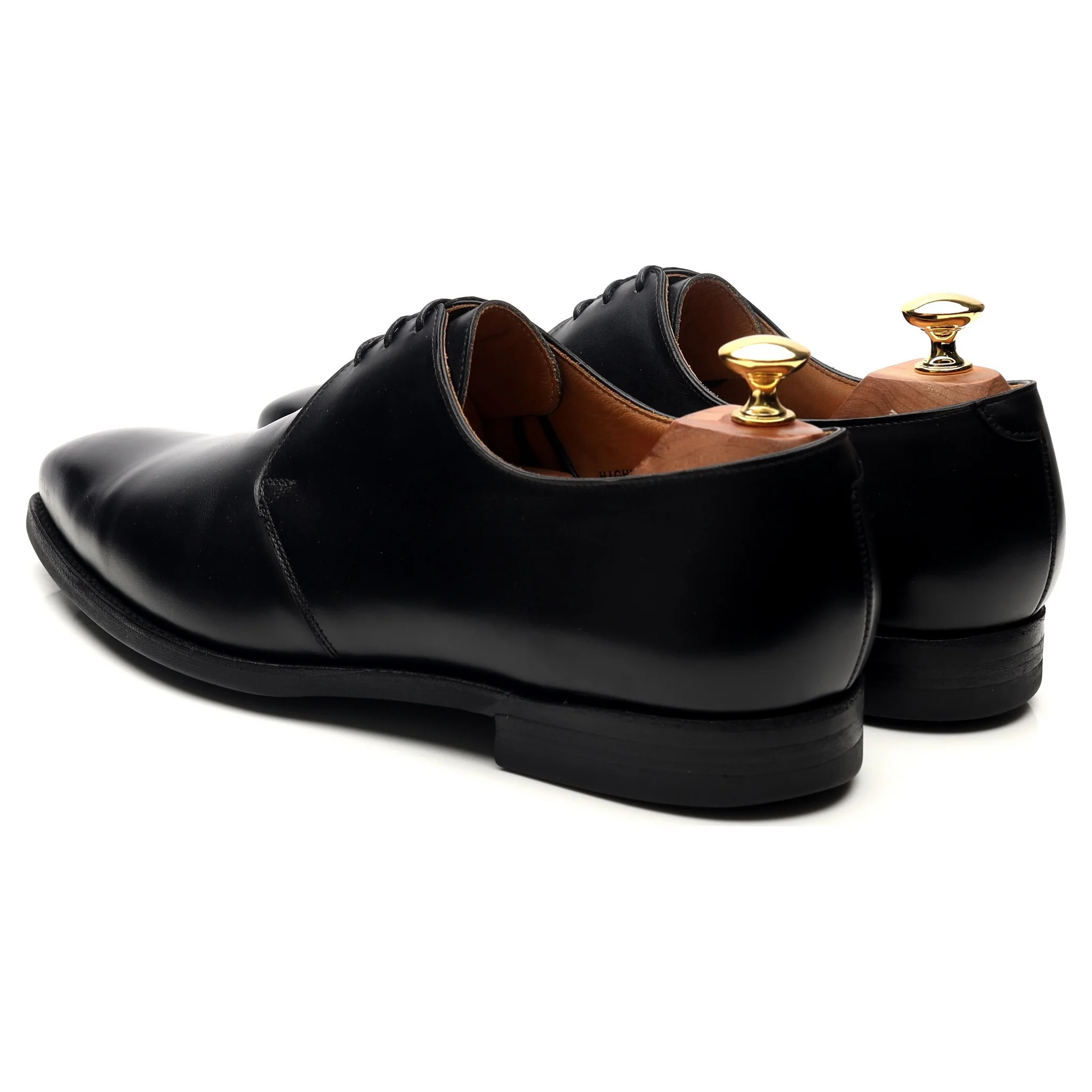 'Highbury' Black Leather Derby UK 9.5 E - Image 3