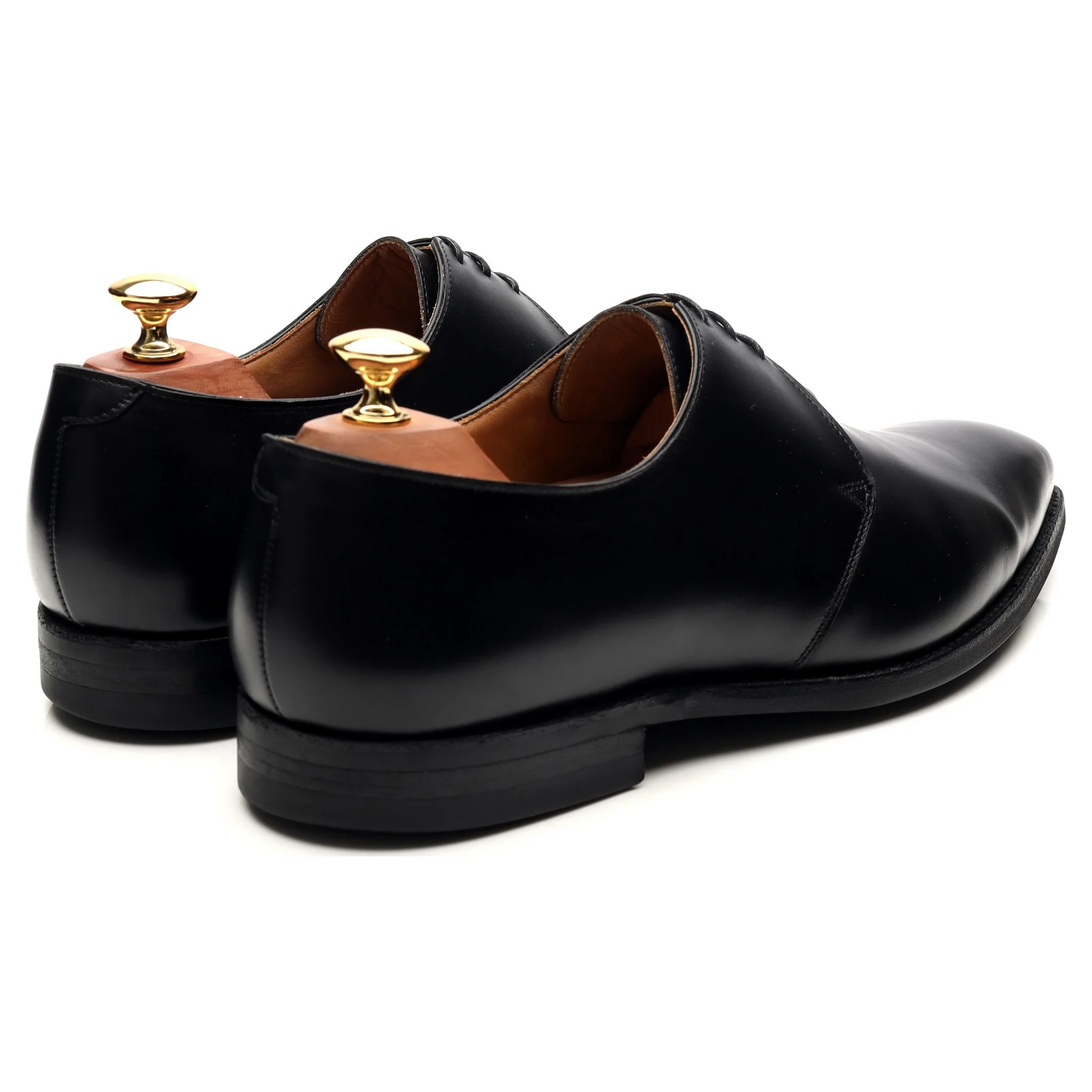 'Highbury' Black Leather Derby UK 9.5 E - Image 5