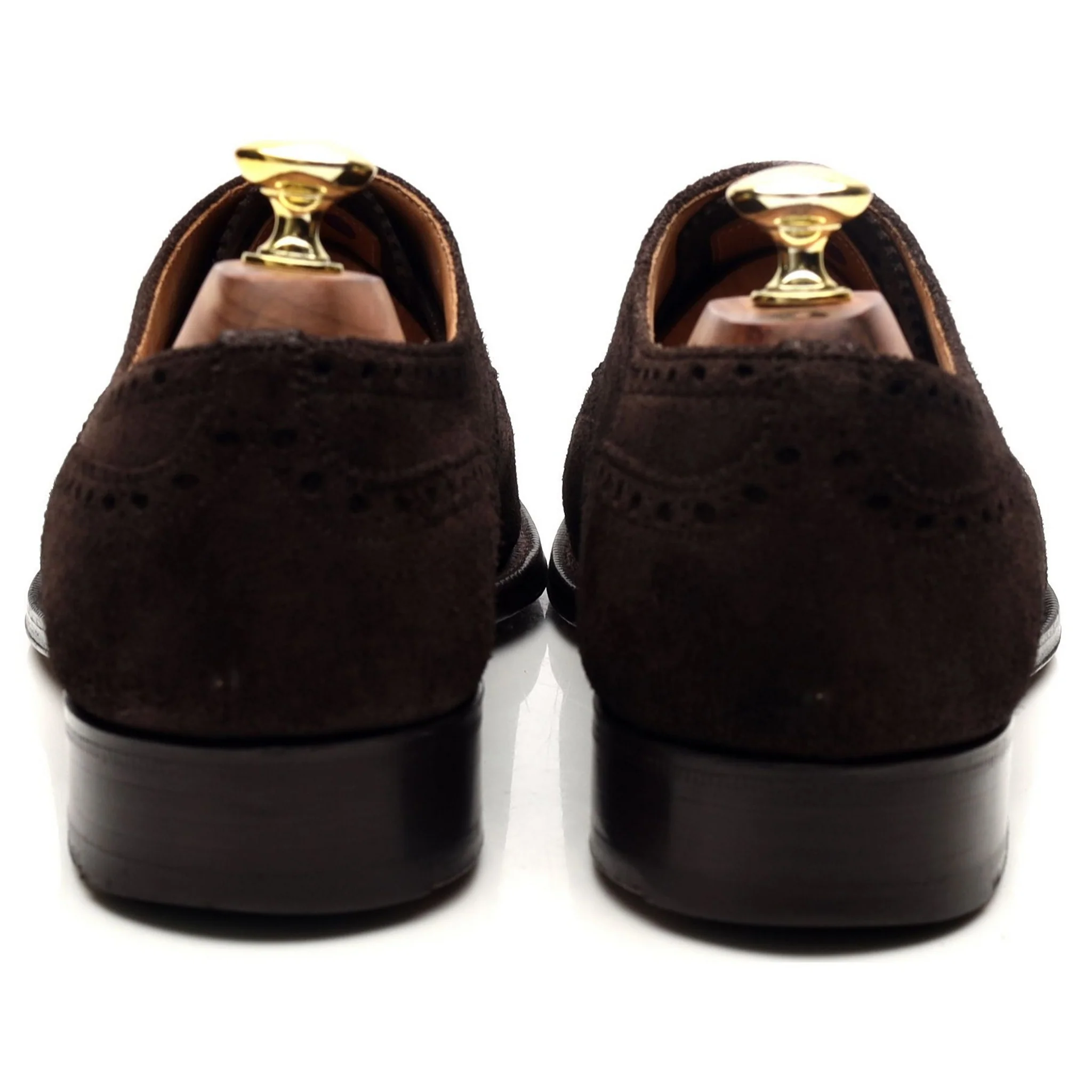 'Highgrove' Dark Brown Suede Oxford Brogues UK 7.5 F - Image 4