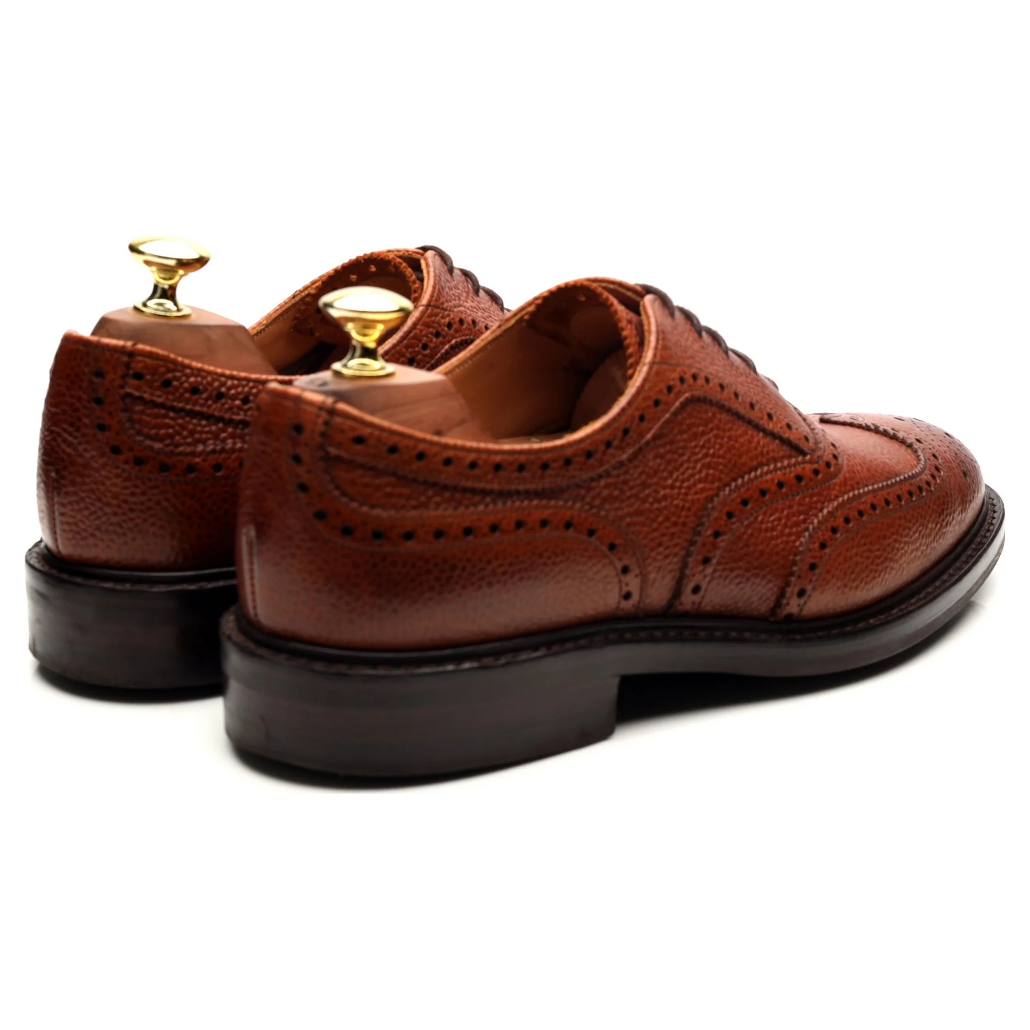 'Hythe ll' Tan Brown Leather Oxford Brogues UK 7 F - Image 5