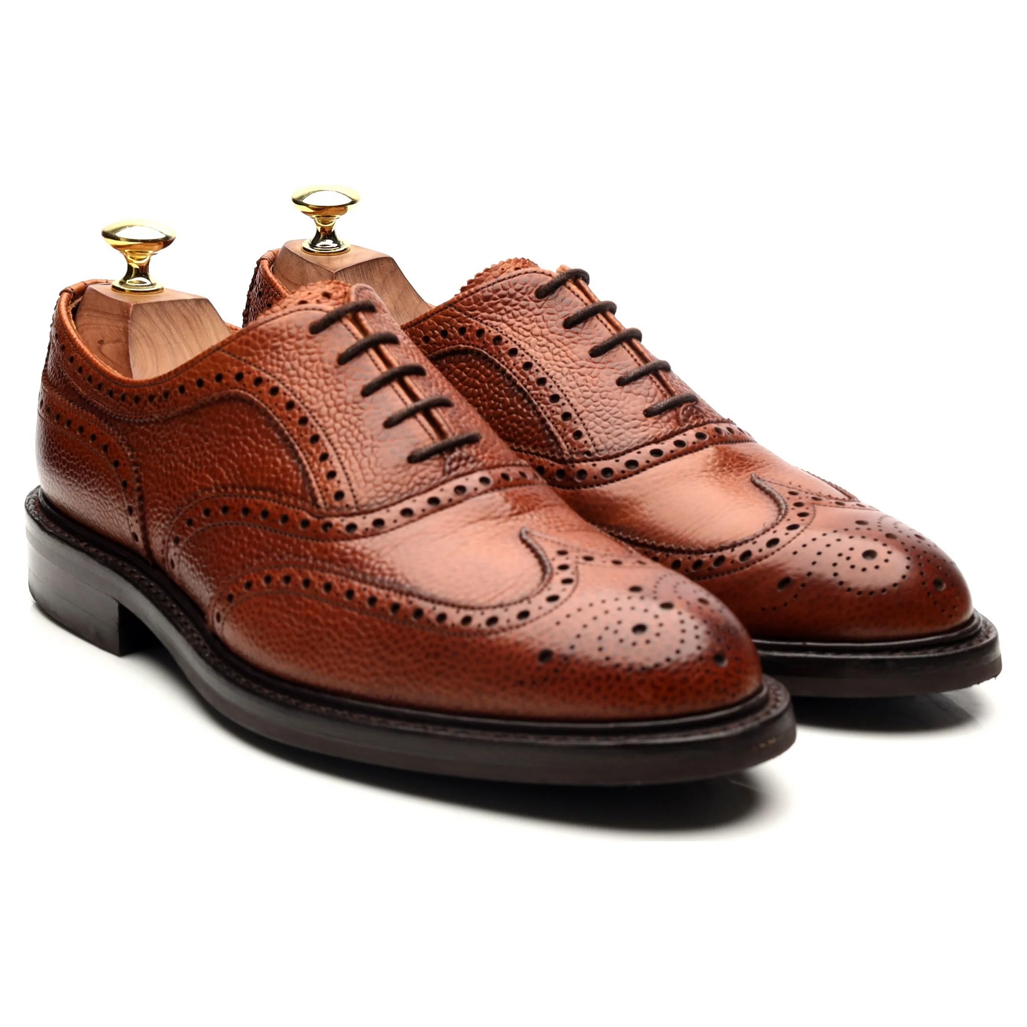 'Hythe ll' Tan Brown Leather Oxford Brogues UK 7 F - Image 7