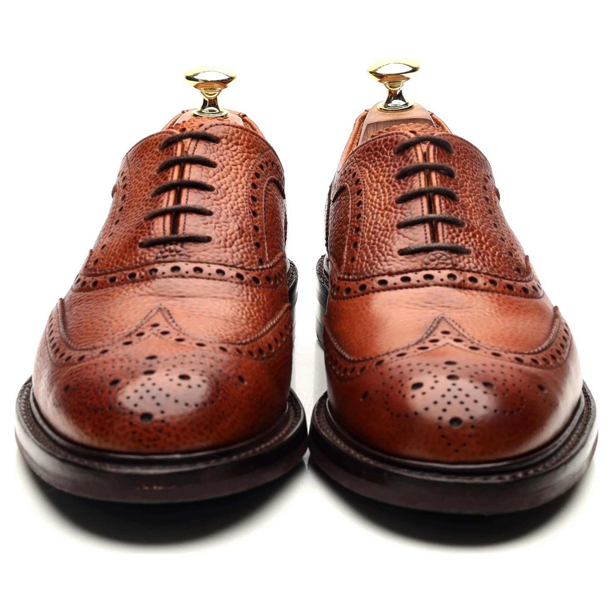 'Hythe ll' Tan Brown Leather Oxford Brogues UK 7 F - Image 8