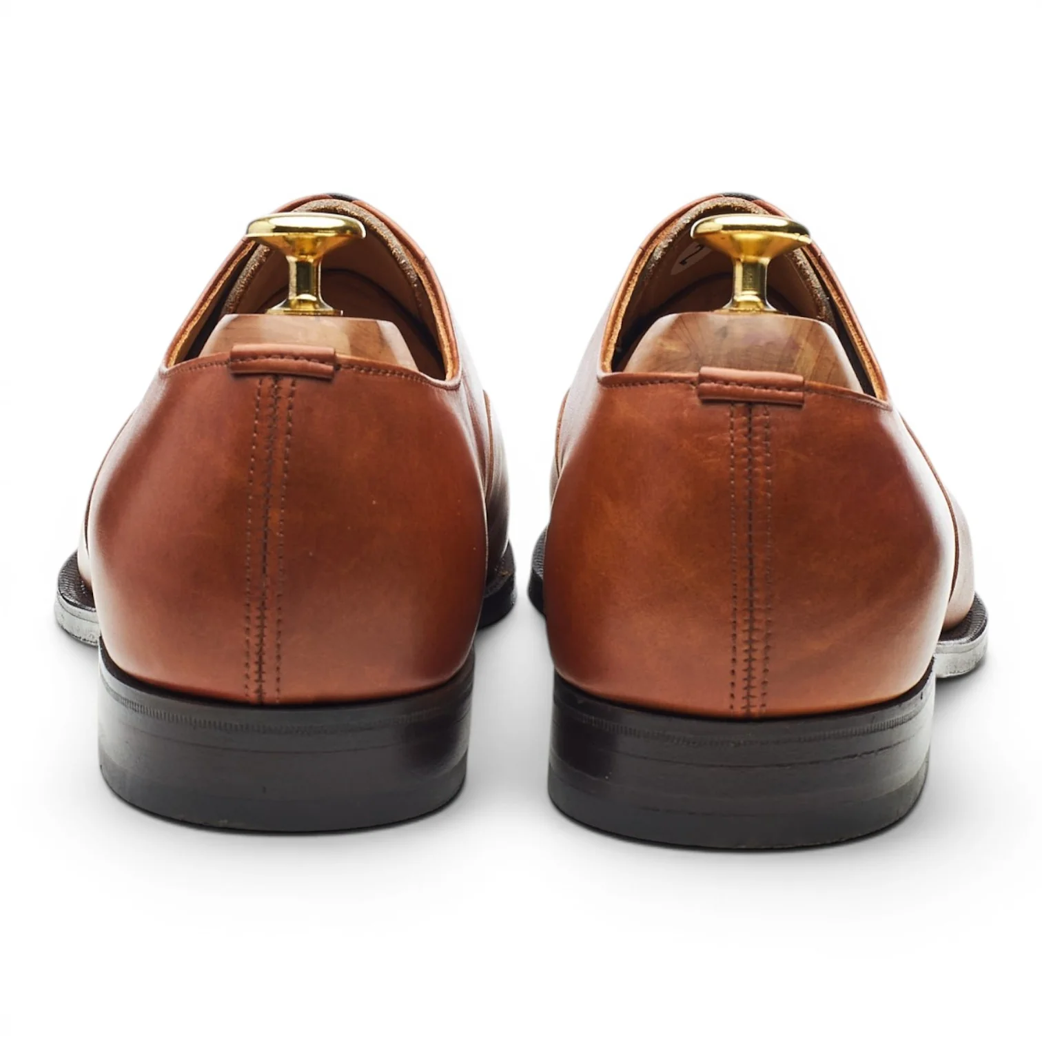 Tan Brown Leather Oxford UK 8 F - Image 4