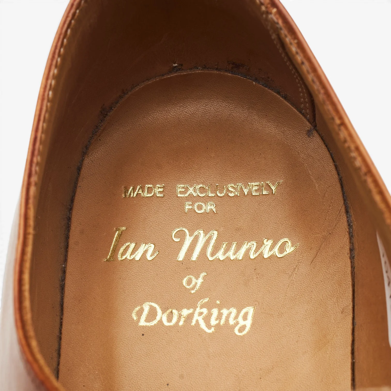 Tan Brown Leather Oxford UK 8 F - Image 6