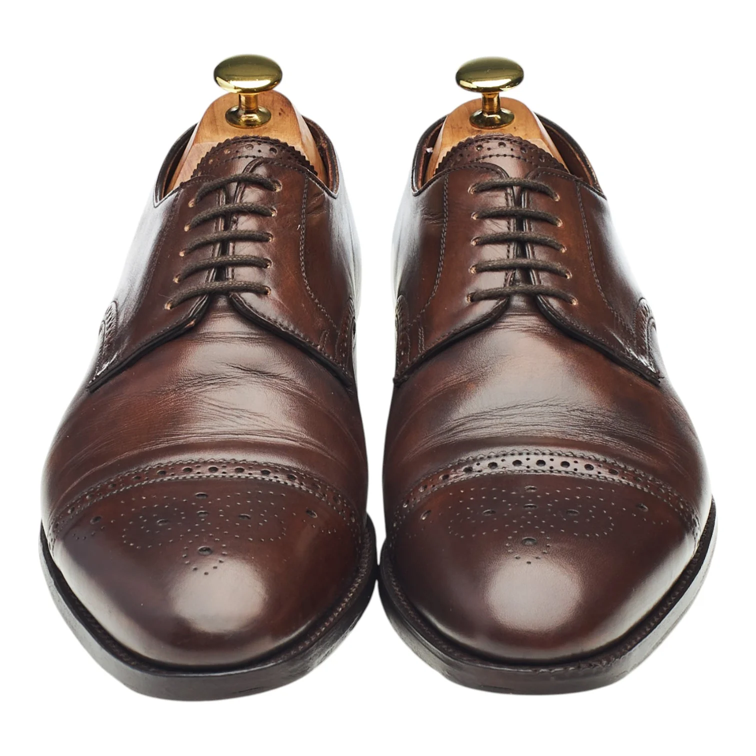 Imperial 'Osborne' Dark Brown Leather Derby Brogues UK 7.5 F - Image 2