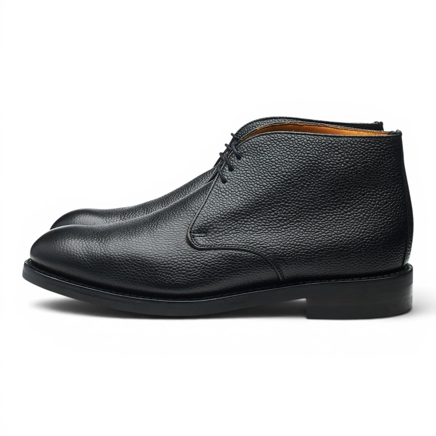 'Jackie III' Black Leather Chukka Boots UK 7.5 G - Image 3