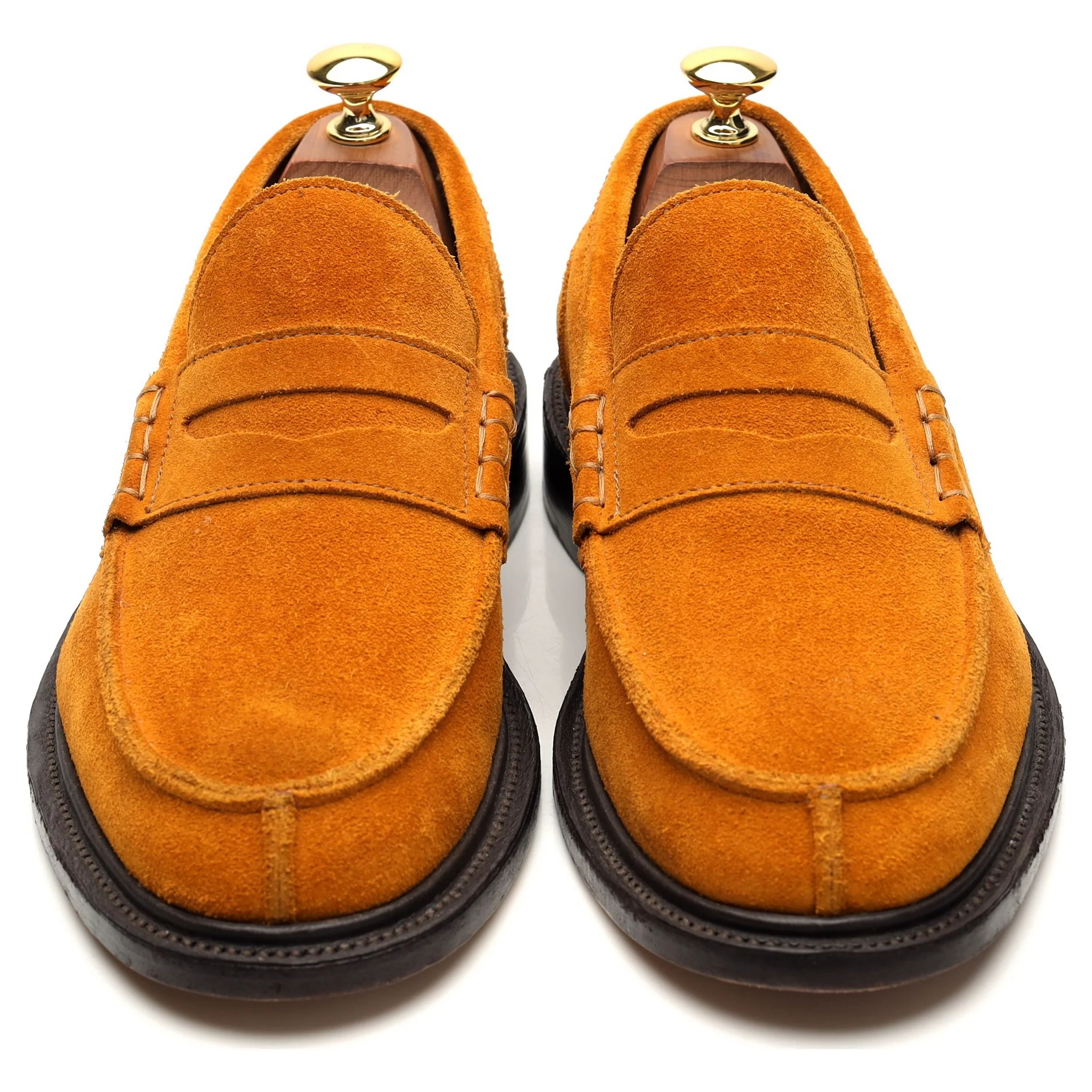 'James' Tan Brown Suede Loafers UK 6 - Image 2